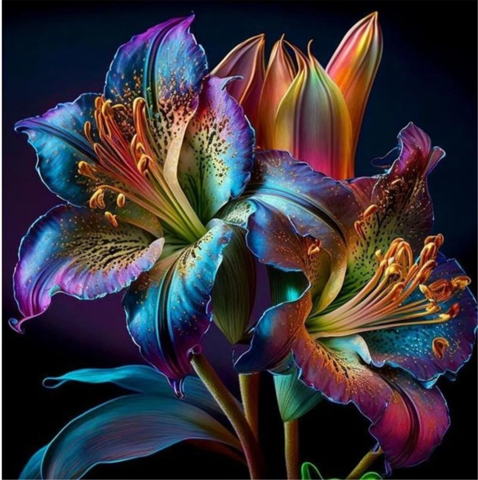 Lilien Exklusive Geschenke-Kunst Design-Lily-Schick-Hochwertige Dekoration-10zwiebeln-h