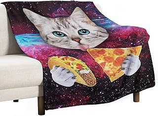 Funny cat Blanket cat Gifts for Girls Boys cat Throw Blanket for Couch Sofa Bed Soft Warm Flannel Fleece for Kids Adults 40
