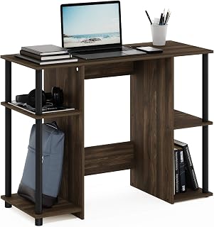 Furinno Computerschreibtisch, 39,5 x 97,5 x 72,6 zm, Columbia-walnuss/Schwarz