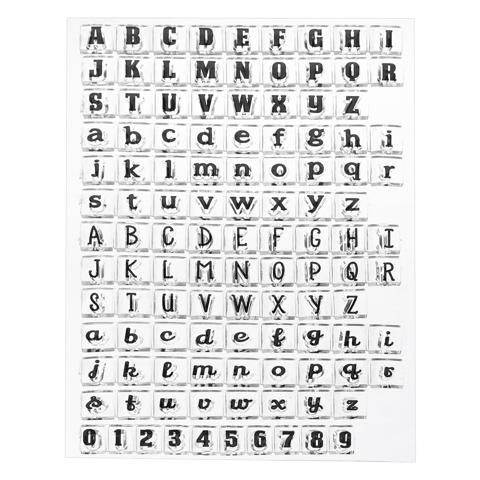 PATIKIL Transparent Silicone Stamps
