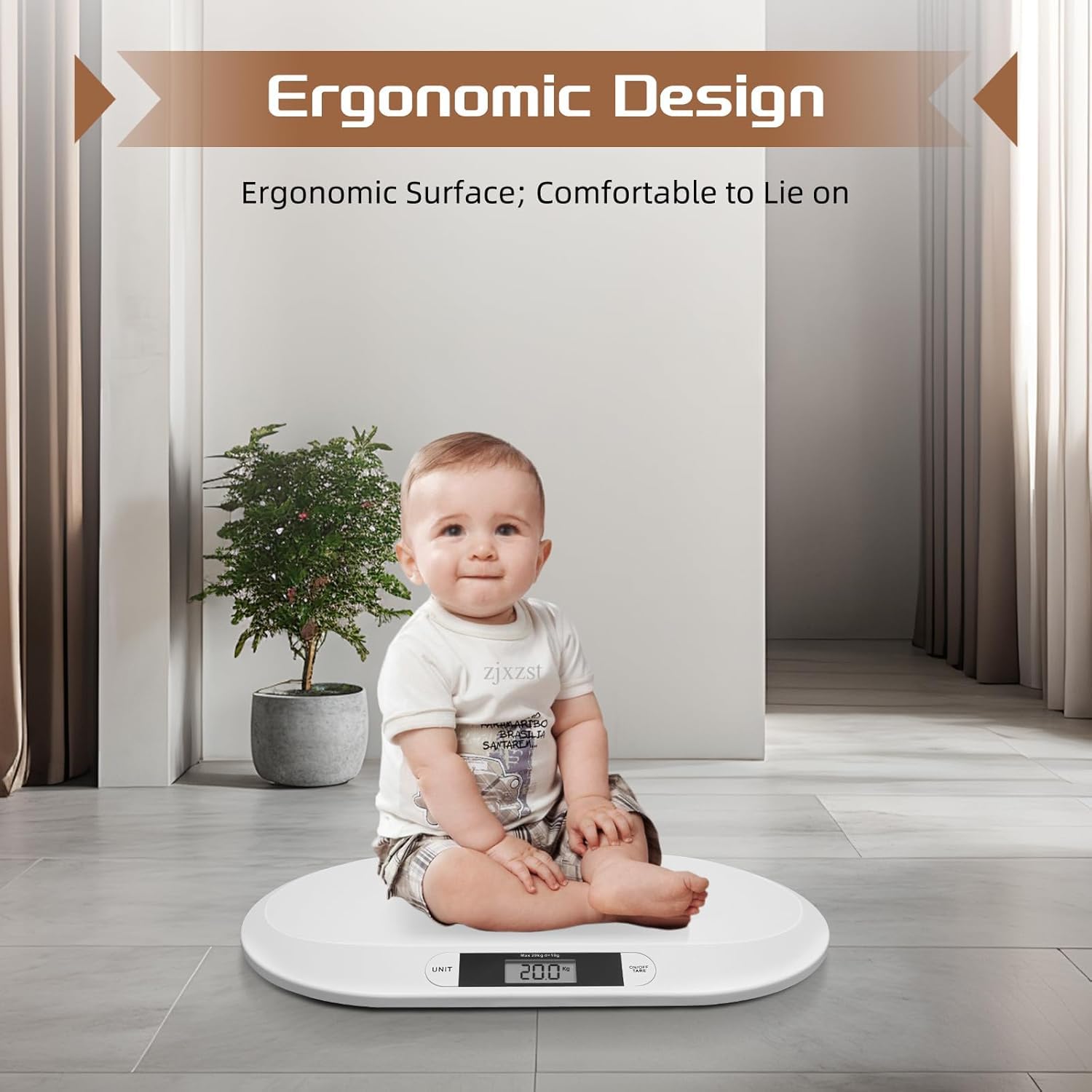 Bilancia Digitale per Neonati, Bambini E Animali Domestici - Misurazione Precisa del Peso di Neonati, Gatti E Cani - Design Facile da Usare, Leggero E Portatile