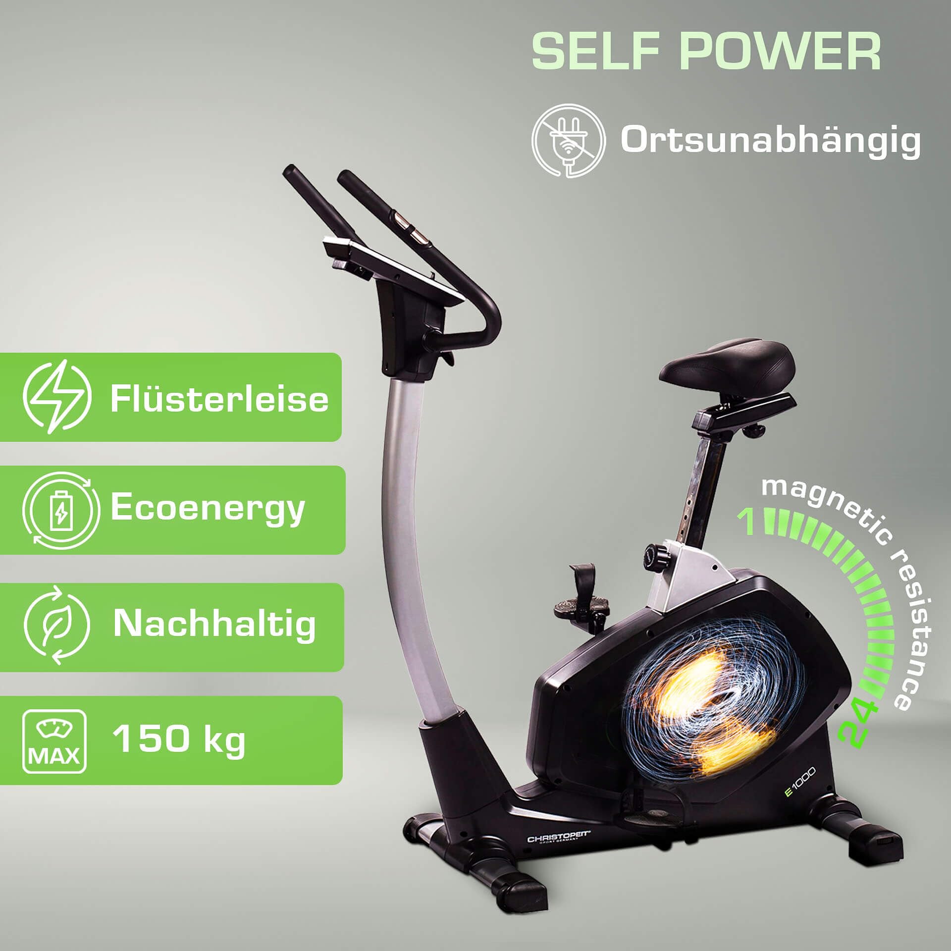 CHRISTOPEIT Ergometer Heimtrainer Eco 1000