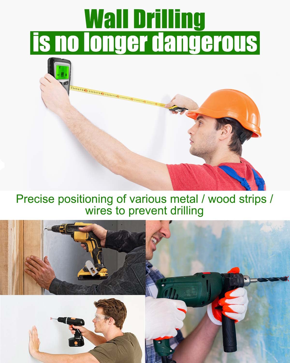 KALAHOL Stud Finder Wall Scanner 5 in 1 Stud Detector Electronic Stud