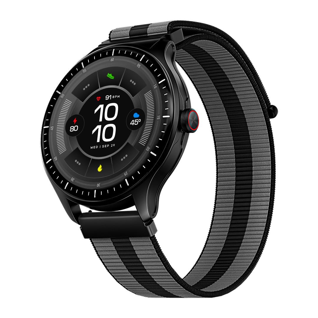boAt Valour Watch 1 GPS, Advanced X2 Chip,6-Axis Motion 360° Tracking Sensor,15 Days Battery, 1.43" AMOLED Display w/Gorilla Glass, AI Based Auto Gym, GPS, Smart Watches for Men & Women (Fusion Grey)-image-14