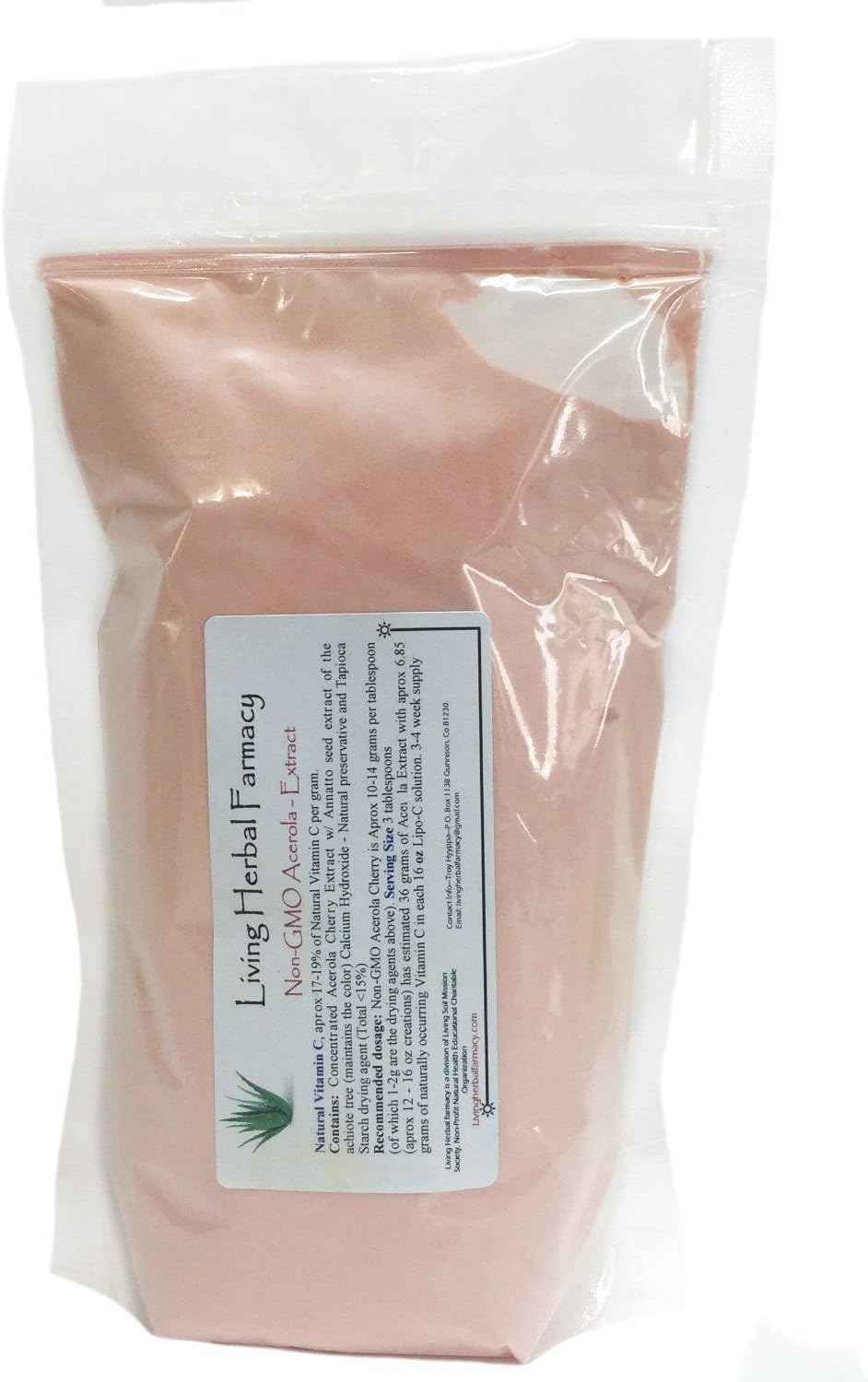 Living Herbal Farmacy, Acerola Cherry Extract- NON-GMO-1lb