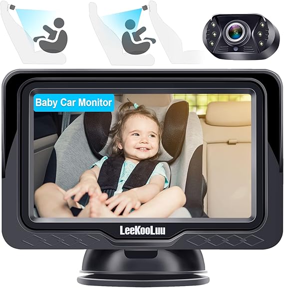 Baby Car Camera HD 1080P Monitor Car Mirror Baby Rear Facing Seat Full