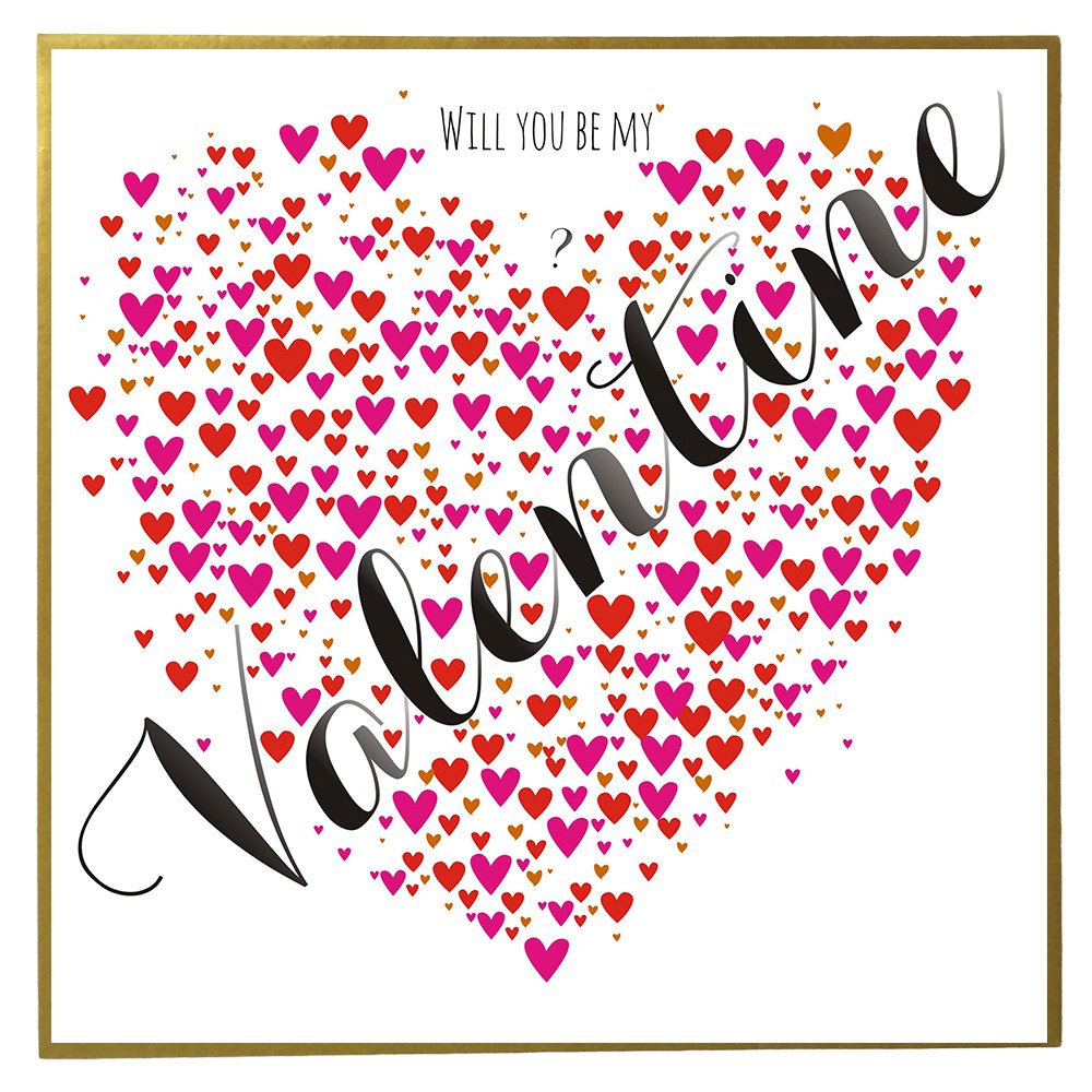 Claire Giles Quill "My Valentine" Valentine's Day Card