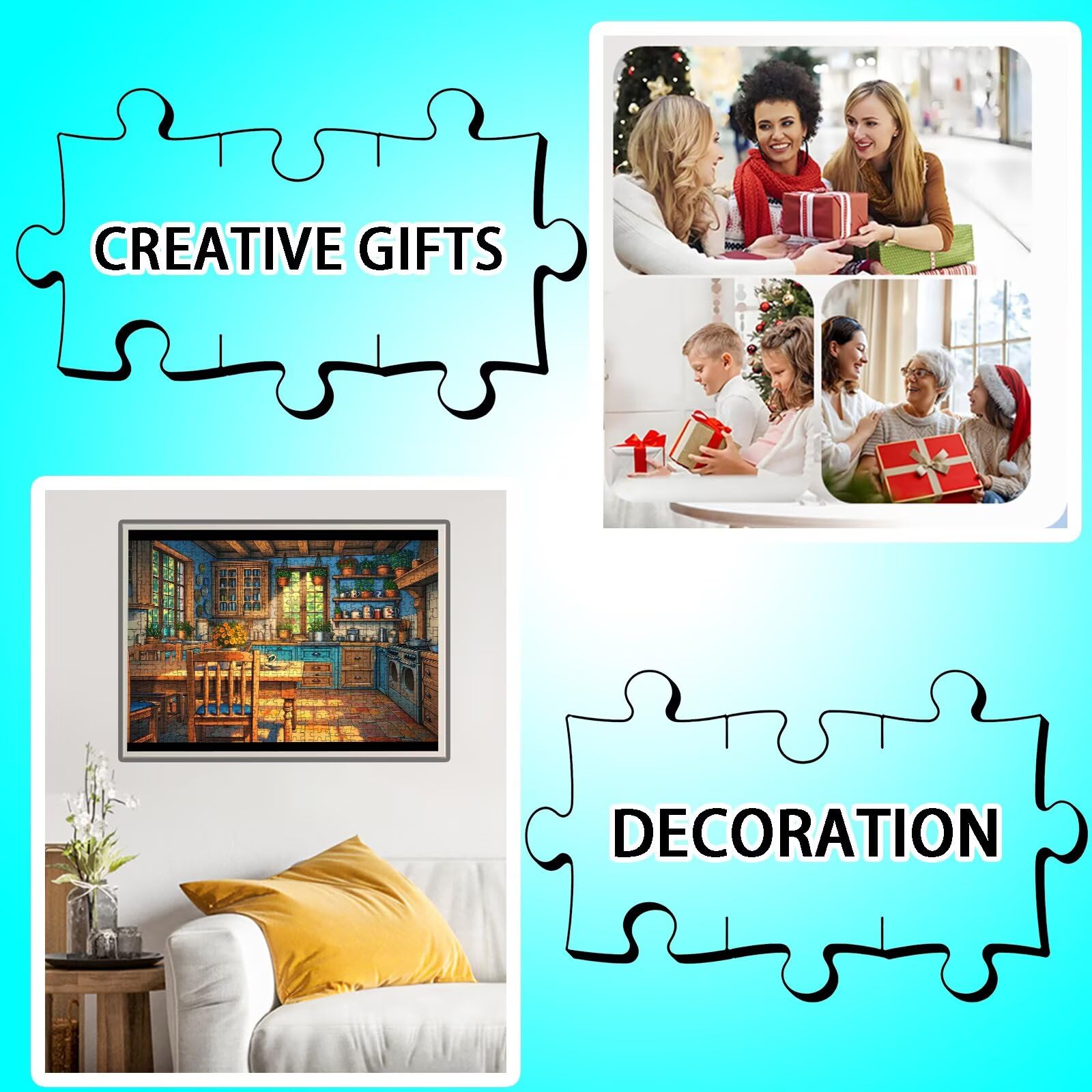 Puzzle 6000 elementów, drewniane puzzle dla dorosłych, klasyczna gra edukacyjna, zastawa stołowa, duże, Impossible Jigsaw, dekoracja, puzzle i prezenty, zestaw do majsterkowania dla dorosłych, 179,5 x