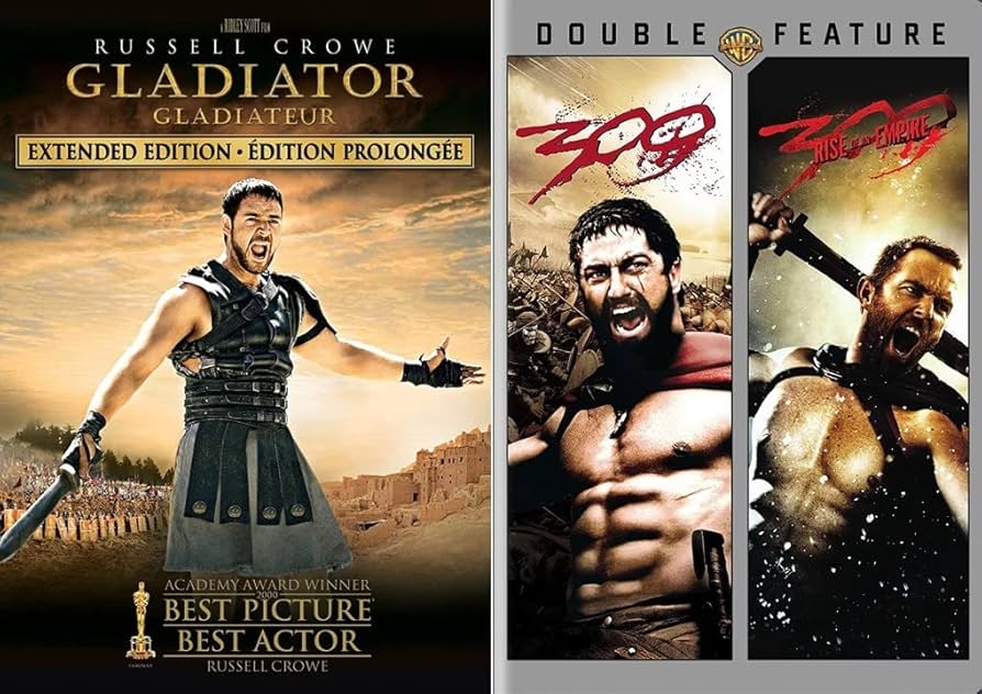 Amazon.com: Gladiator + 300 / 300 : Rise of an Empire Double