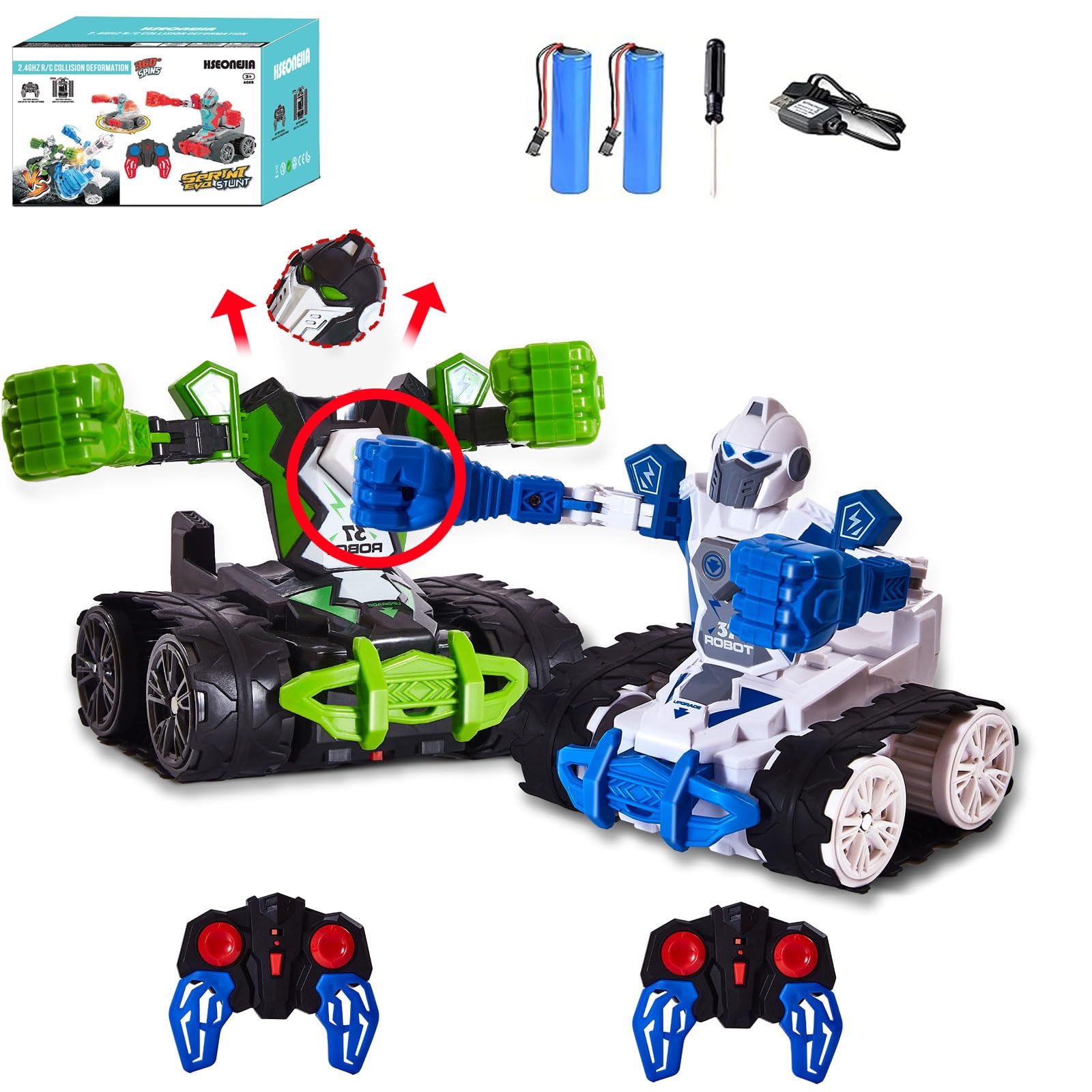 ホビーラジコン I-s robot Amazon.com: HSEONEJIA 2 Pack Battle Bots Toy for Kids Ages 5
