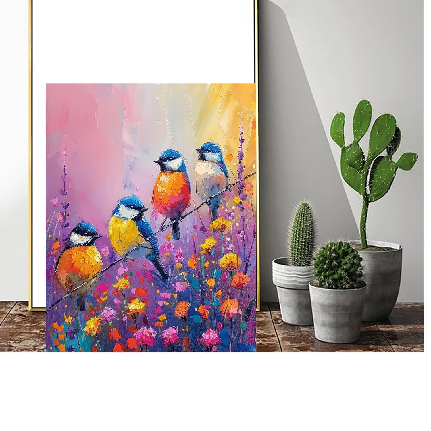 Pintar por Numeros Adultos pintar por numeros niños manualidades niños 10 años, DIY Pintar por Números de Pincel y Pintura acrílica Decoraciones para el Hogar Manualidades, sin Marco 60x80cm C-88