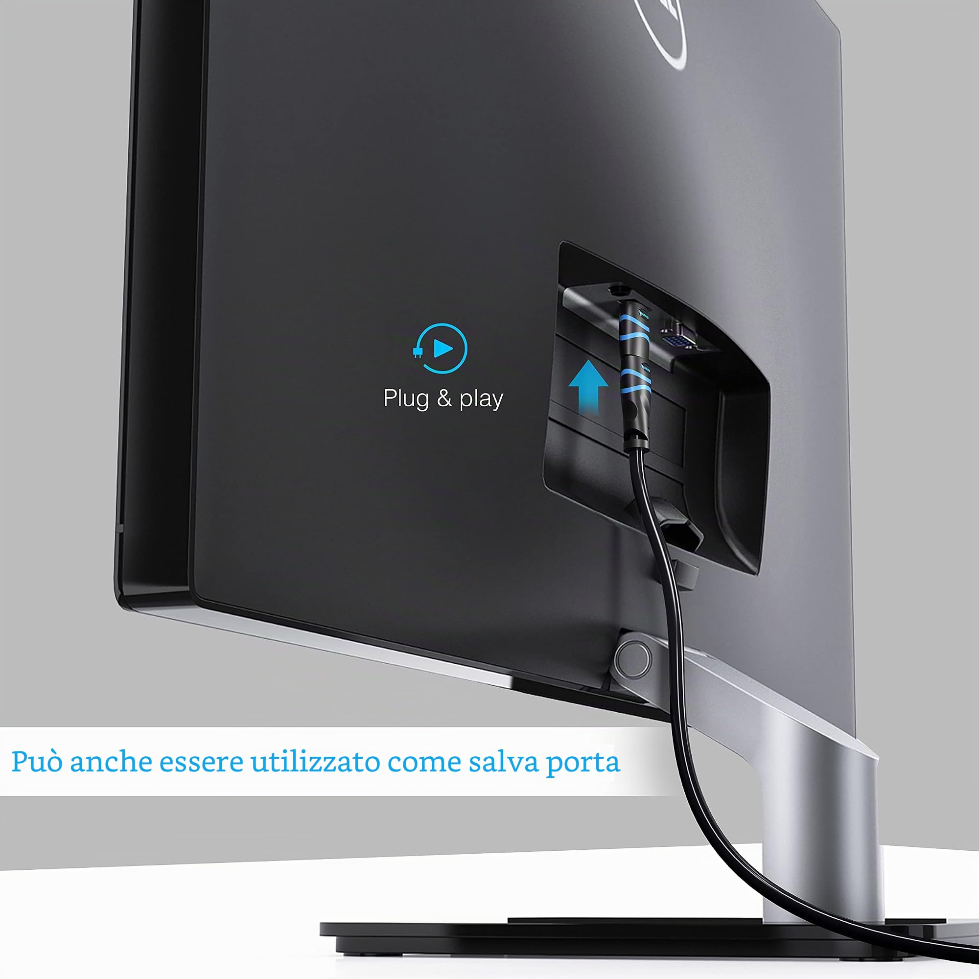 BlueRigger Adattatore 4K HDMI CEC Less (UHD, ARC, 1080p, Ethernet), maschio a femmina, blocco HDMI CEC, compatibile con HDTV, TV Stick, Chromecast, Nintendo Switch, Xbox, PS3, laptop, PC, console di