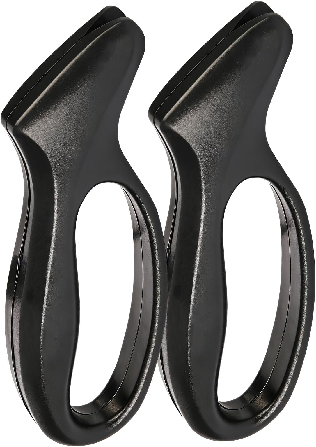2pc Black Knife Sharpener - Afilador de Cuchillos, Ergonomic Comfort Handle, Compact & Easy to Use, Professional Hone for Restoring Straight Edges (Kitchen/Pocket Knives)