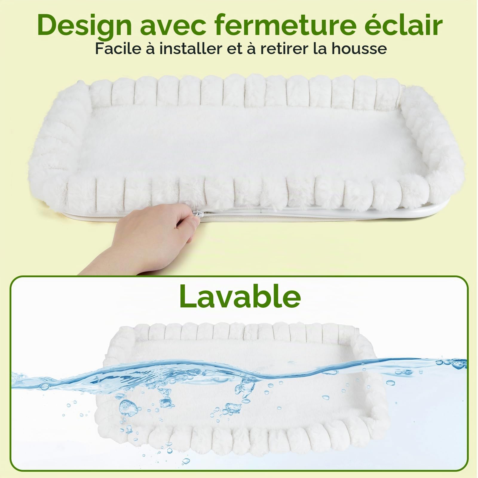 YooxArmor Hamac Chat Fenetre Pliable,Supporte 20kg,50×36CM | avec Structure Métallique Robuste & 4 Ventouses,Conception Sans Fil,Housse Reversible