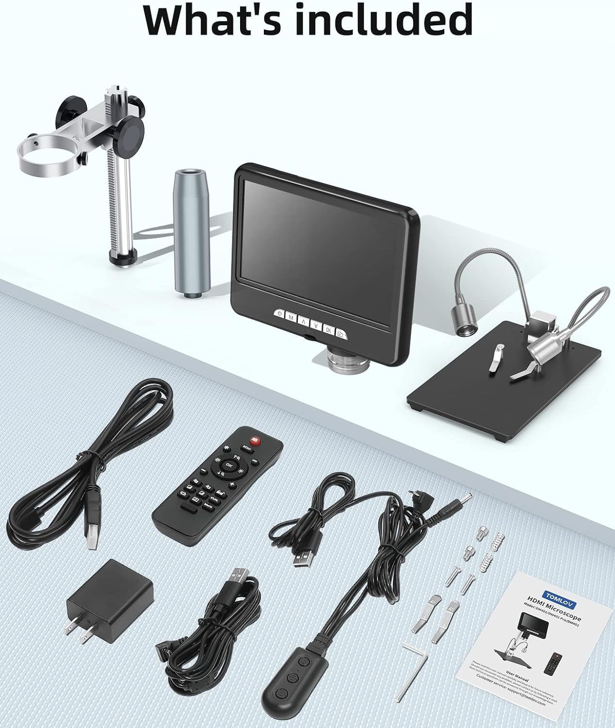 TOMLOV DM401 2K Digital Microscope 1200x, 7 24MP Ubuy Kuwait