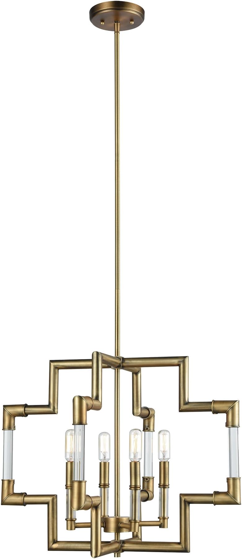 Brandon 4 Pendant Classic Brass