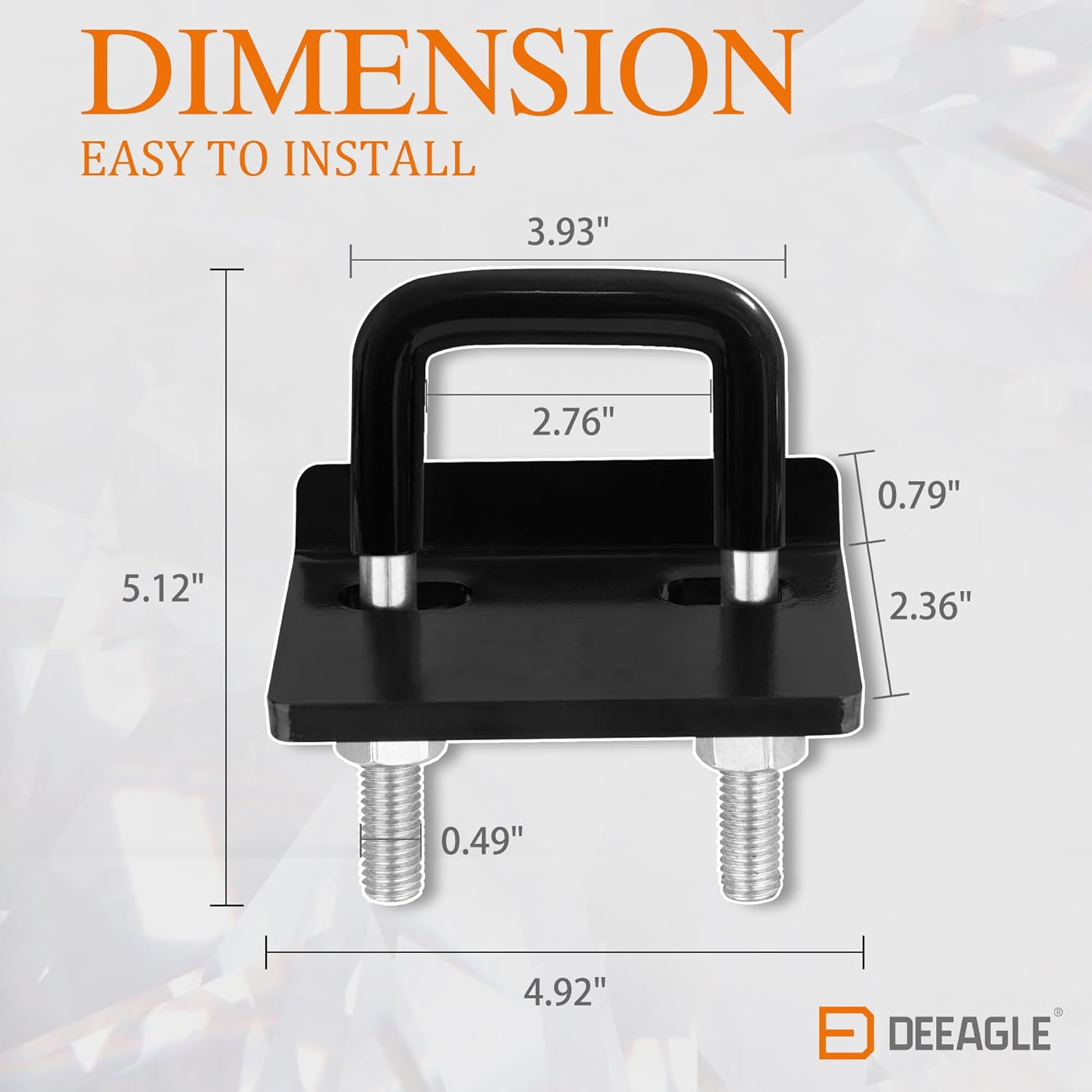Hitch Tightener Anti Rattle Stabilizer for 2.5" and Universal Trailer Coupler Ball Lock Yellow