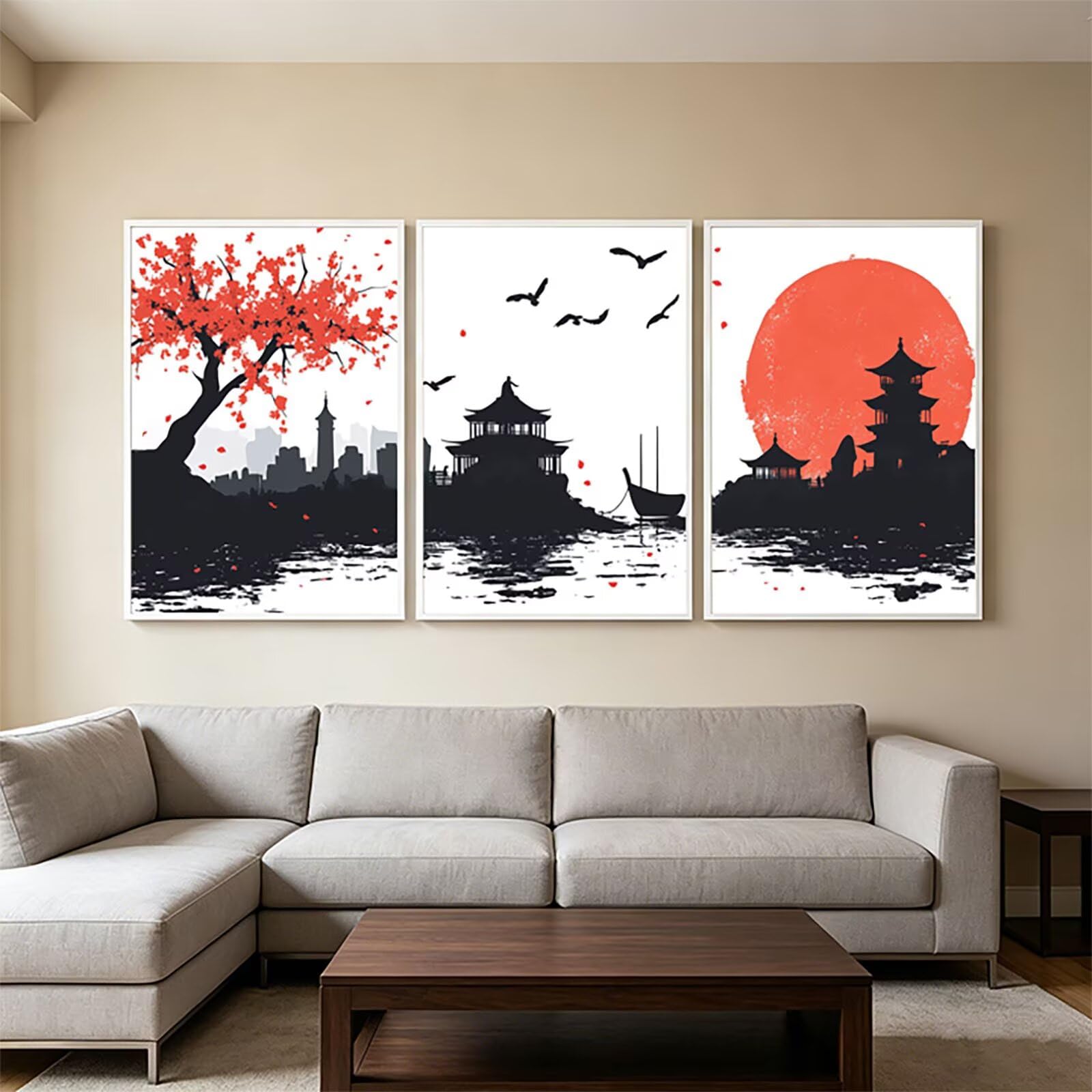 Japońskie zestawy sztuki diamentowej dla dorosłych, 5D krajobraz diamentowy obraz pełny zestaw wierteł, 40 x 61 cm, kryształ górski do malowania według numerów, haft krzyżykowy do dekoracji domu