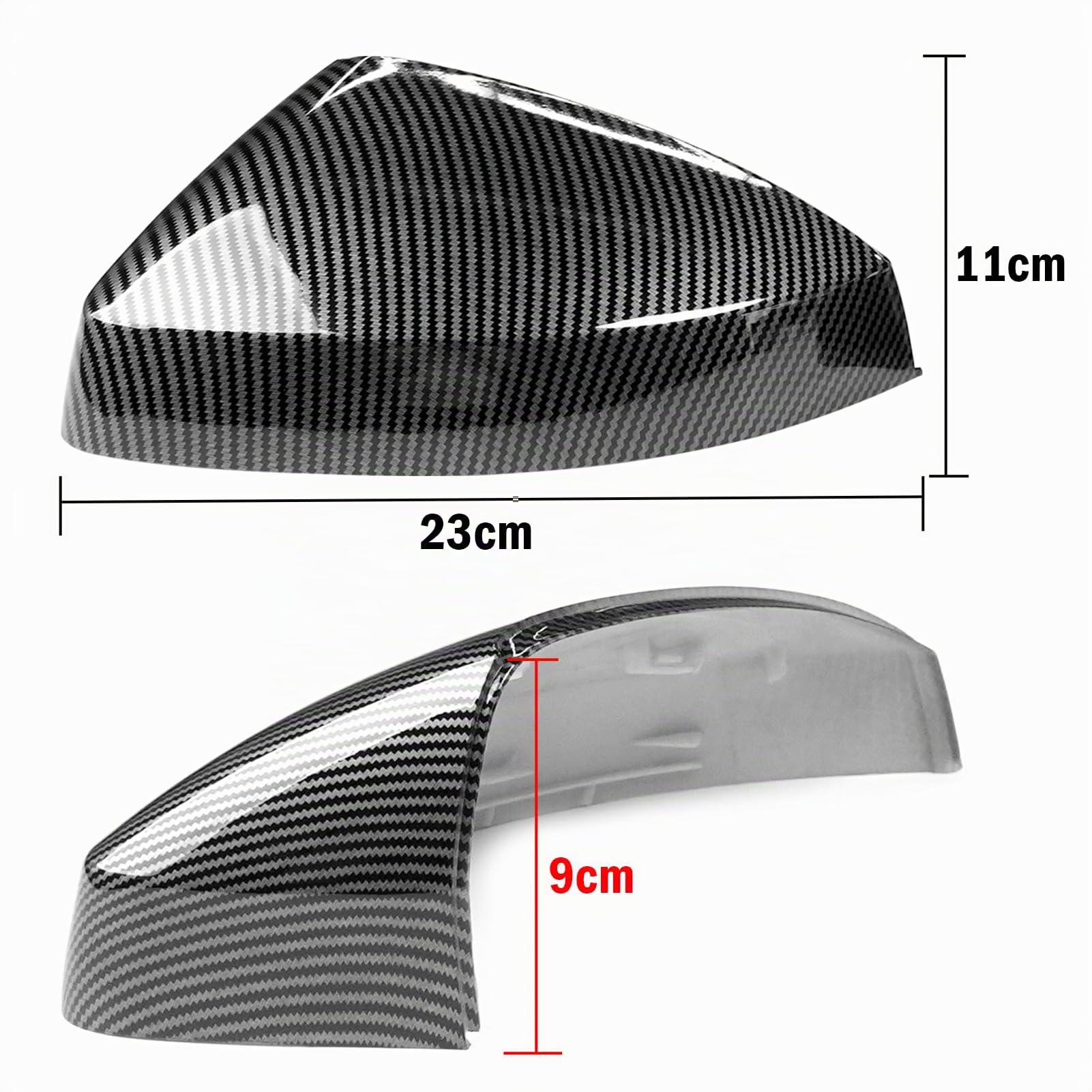 TTCR-II 2PCS Compatibile con Copri Specchietti Audi A3/8V/S3/RS3 2013-2019 | Sinistra+Destra Copertura Specchietti Retrovisore A3/8V/S3/RS3 2013 2014 2015 2016 2017 2018 2019 Tappi Specchietti-Carbonio