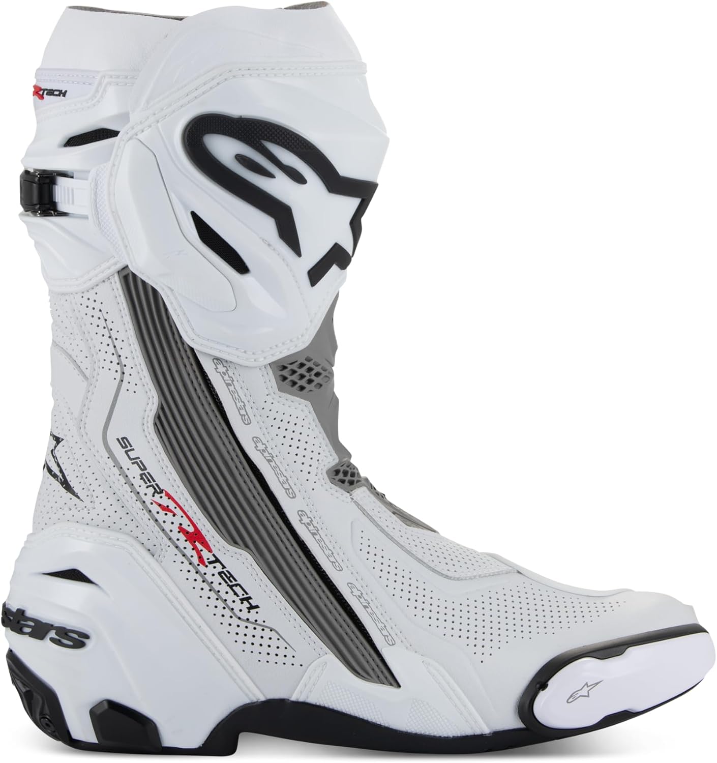 Alpinestars Supertech R Vented Racing Motorcycle Boots, CE-Certified, Lightweight, Advanced Ventilation & Grip