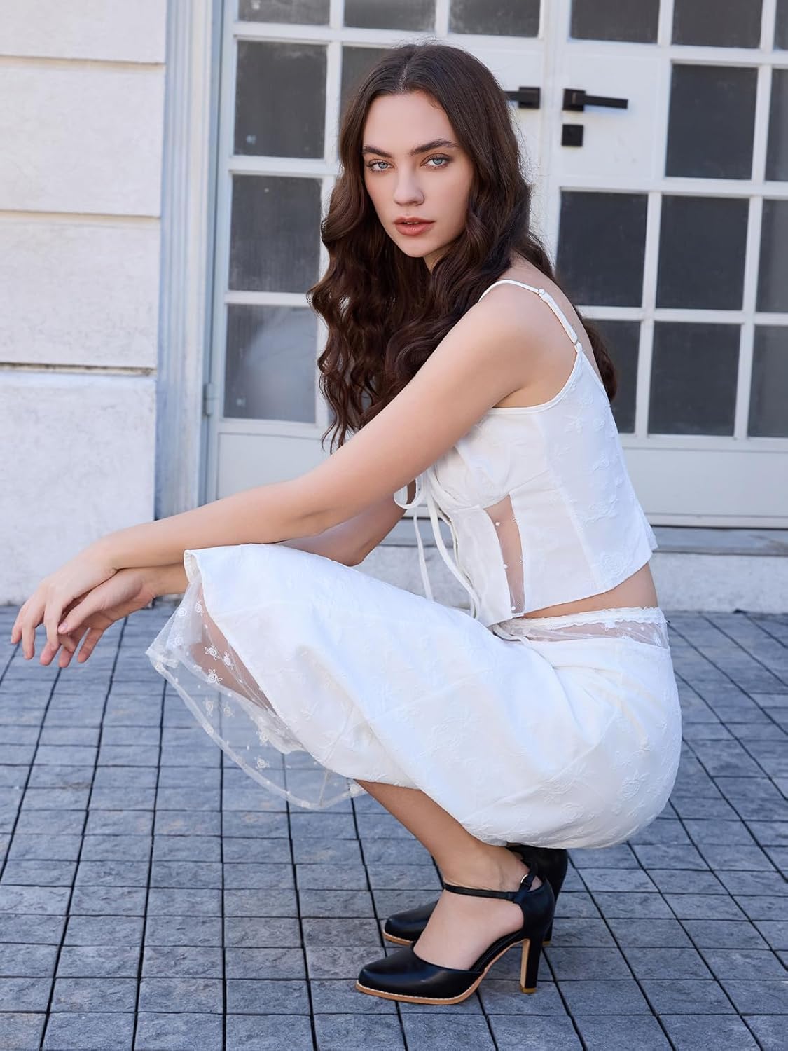 Mostrin Closed Toe Chunky High Heels Comfortable Dress Shoes for Women Pumps Vintage Heels Dressy Wedding Party Formal Office Business D'Orsay Pumps Shoes - Image 6