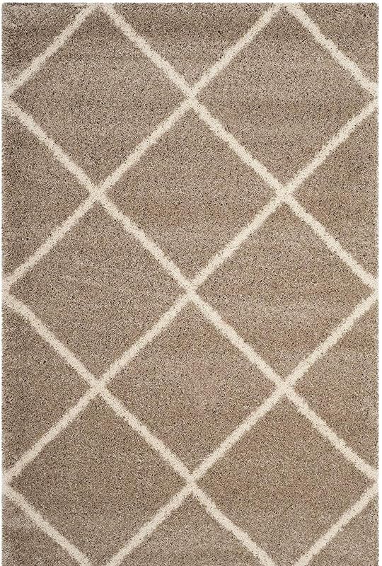 Image of Polyester Fluffy Fur Rugs & Modern Shaggy Floor Carpets for Living Room,Sofa Area,Hall,Kids Room,Guest Room | Elegent Bedside Runners for Besdroom(6X8 Feet Beige Box)