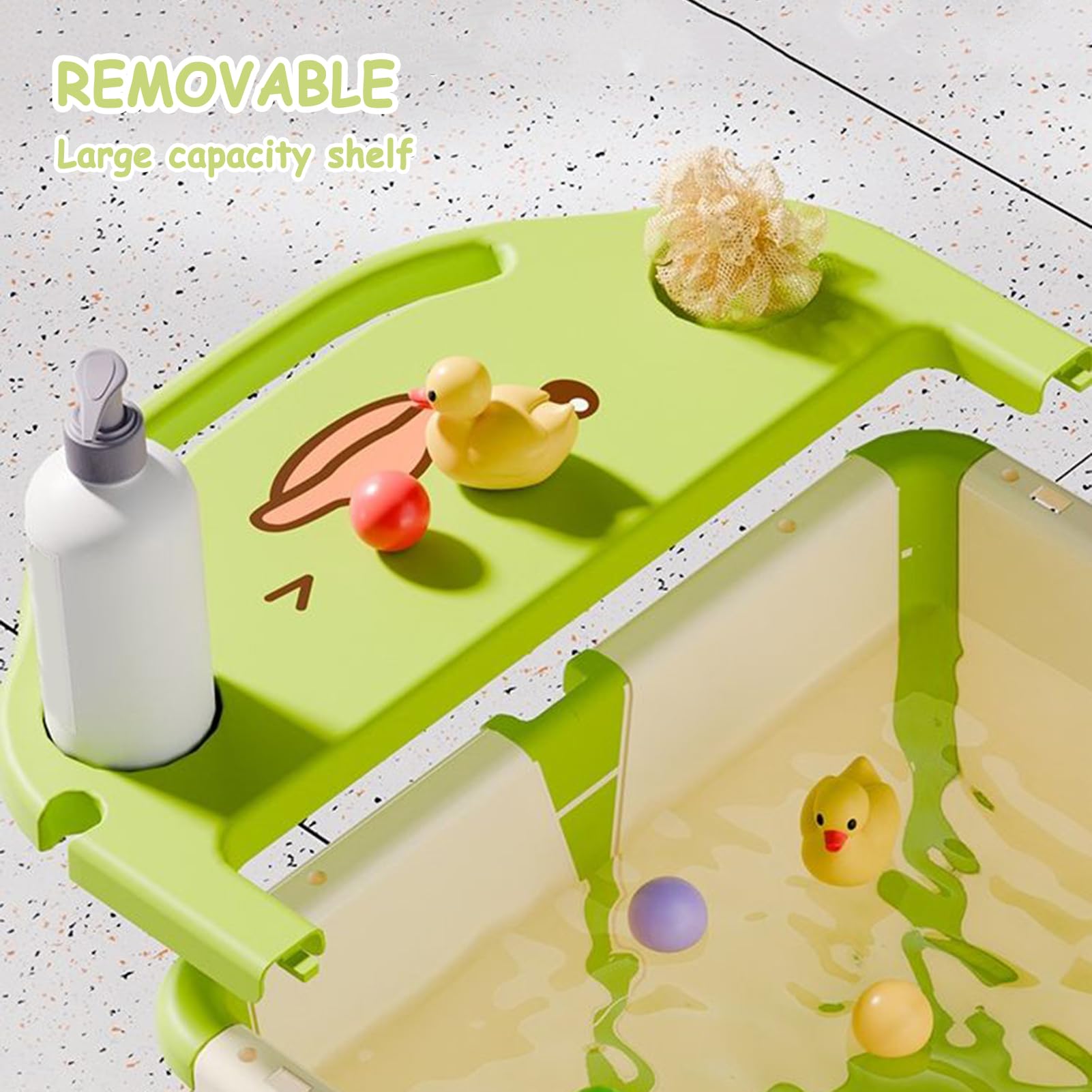 Bañera Plegable Para Bebé Bañera Infantil Plegable Fácil Almacenamiento | Soporte De Baño Portátil Para Hogar Y Viajes