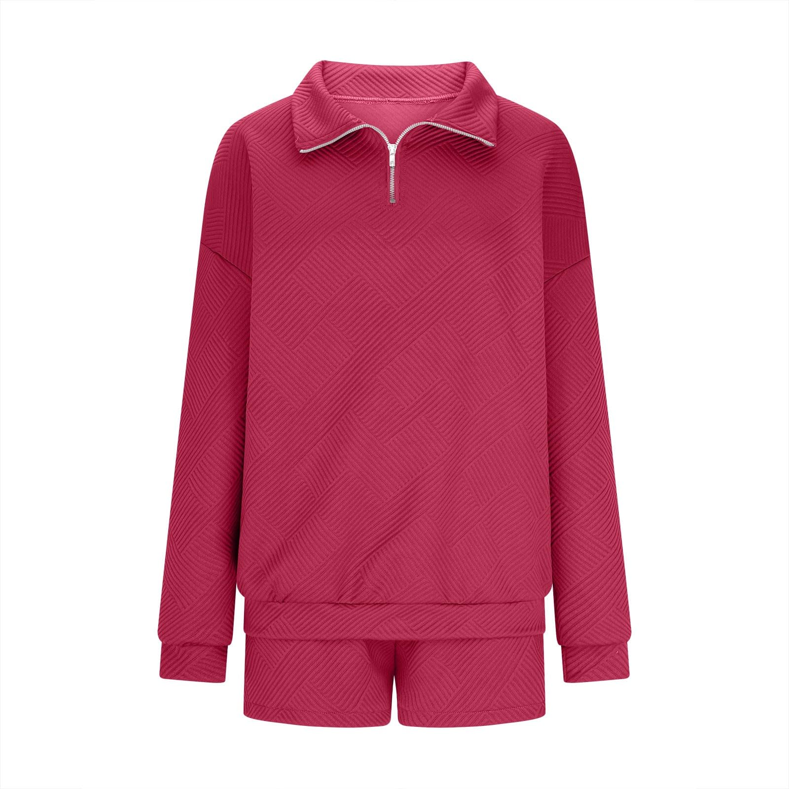 Lässiger, einfarbiger Kapuzenpullover und Shorts, weiches, sportliches Trainingsanzug-Outfit für bequeme Sportbekleidung