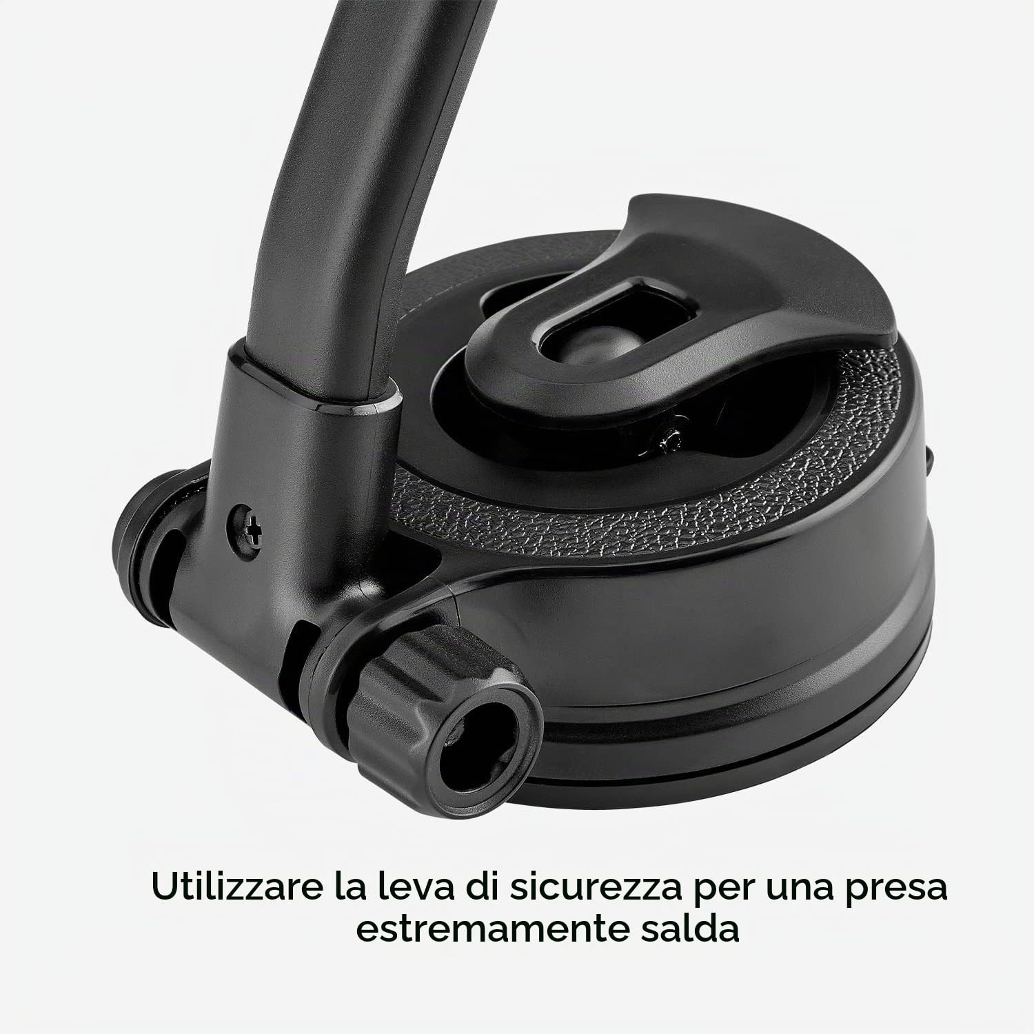 SBS supporto auto magnetico CALIFORNIA, portacellulare universale con braccio snodabile di 33cm e orientabile a 360°, supporto da parabrezza e cruscotto con ventosa e 2 piastrine incluse