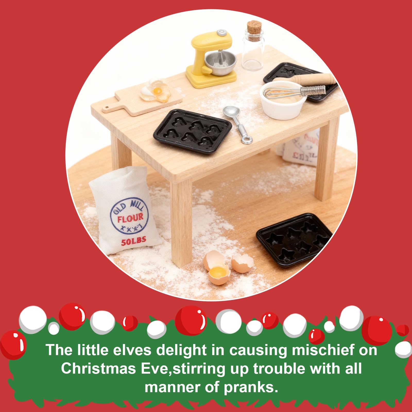 25 Accessori In Miniatura Per Gnomo Di Natale – Set Cucina, Per Casa Delle Bambole E Decorazioni Fai Da Te - 4