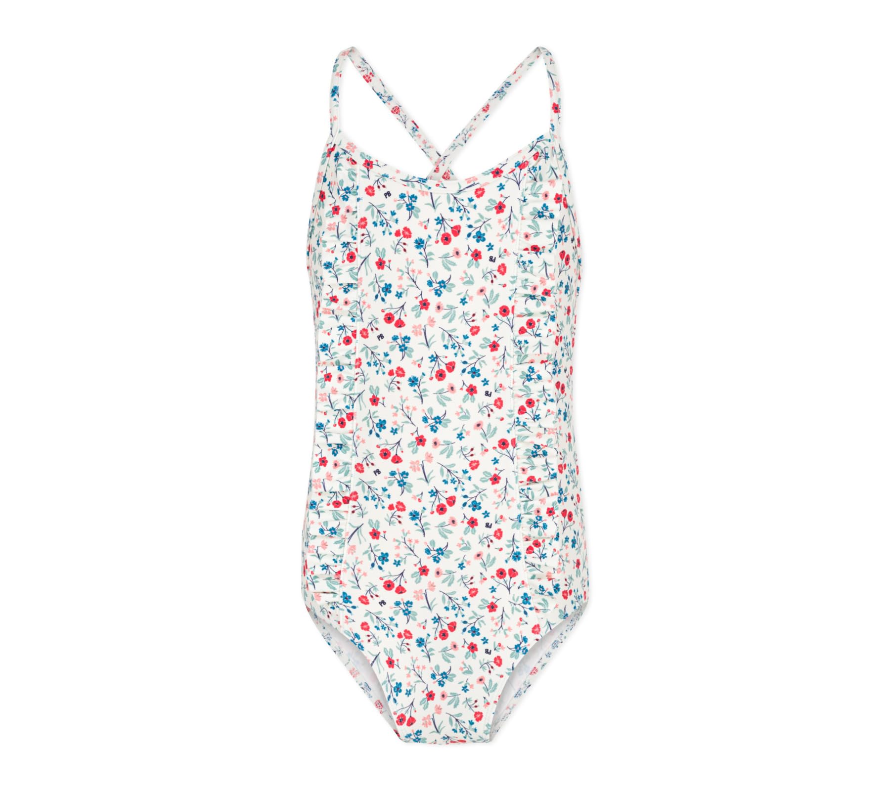Petit Bateau Mädchen 1-teiliger Badeanzug