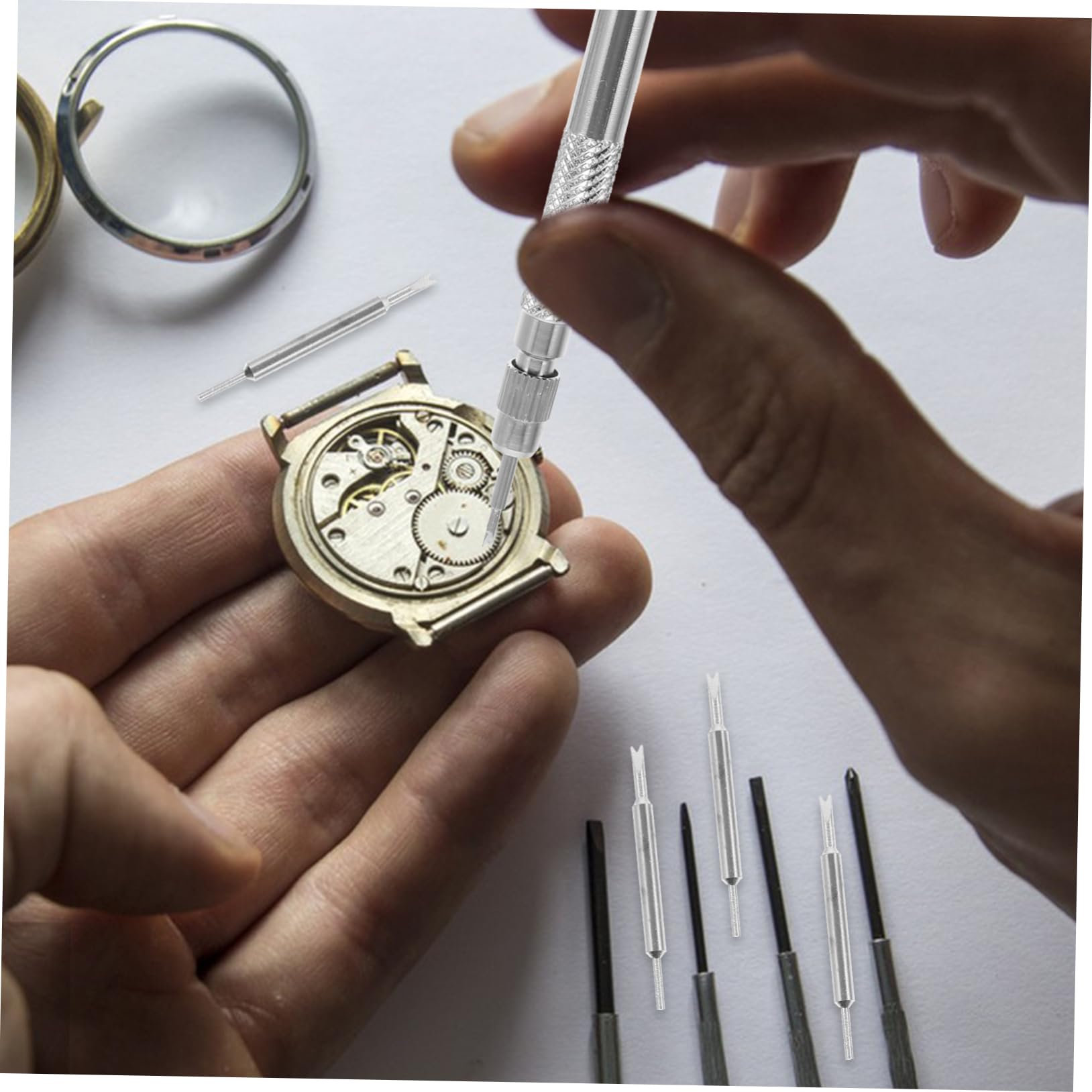 3 Sätze Uhrenreparatur-Werkzeugsatz Werkzeugkasten Gurt Reparaturset Reparaturwerkzeug Uhrenreparaturset Anschauen Reparierwerkzeug Einstellnadel Zerleger Kombination Edelstahl