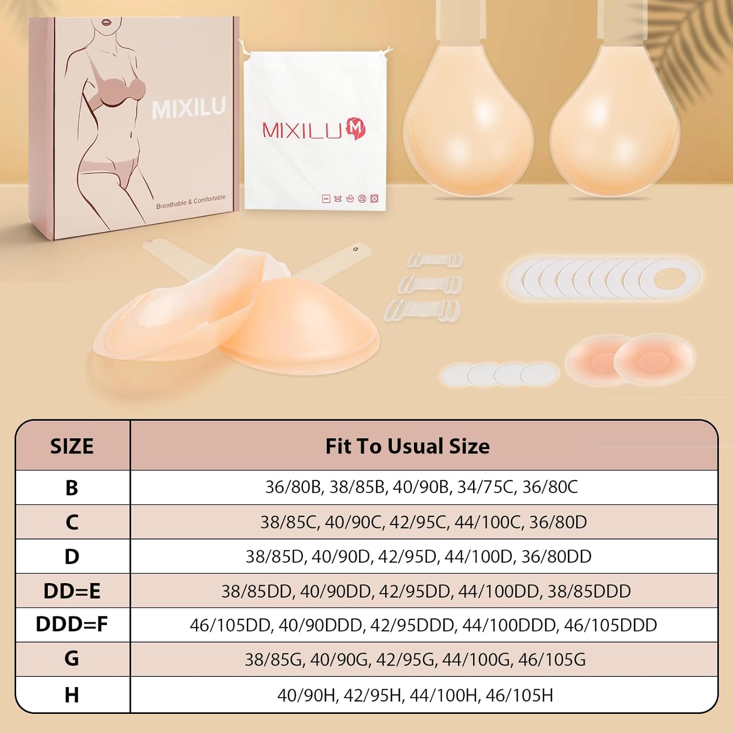 Sticky Bra for Large & Saggy Breasts – Invisible Lift Push Up Bra, Reusable Strong Adhesive No-Show Sticky Boobs - Image 6