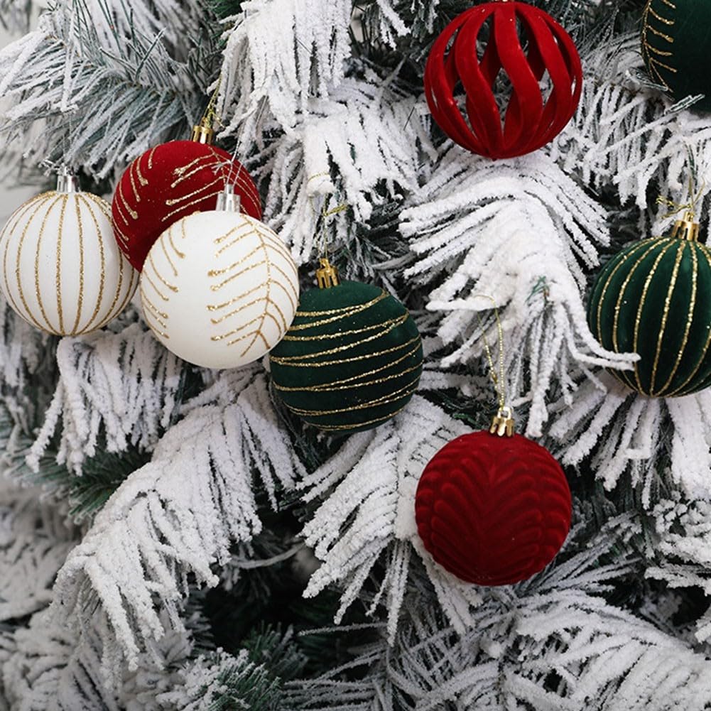 6-teiliges befüllbares Weihnachtskugel-Set für festliche Dekoration, Hochzeiten, Gartenpartys und mehr (Blau1)