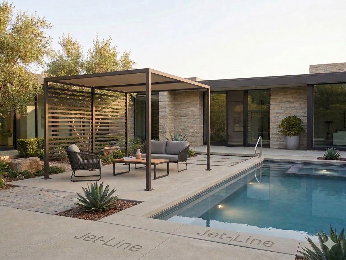 Jet-LINE® Pawilon | pergola aluminiowa | pawilon ogrodowy | ochrona przed promieniowaniem UV | pergola Amun | wymiary: 3 x 4 m | dach przesuwny | zadaszenie ogrodu | zadaszenie tarasu