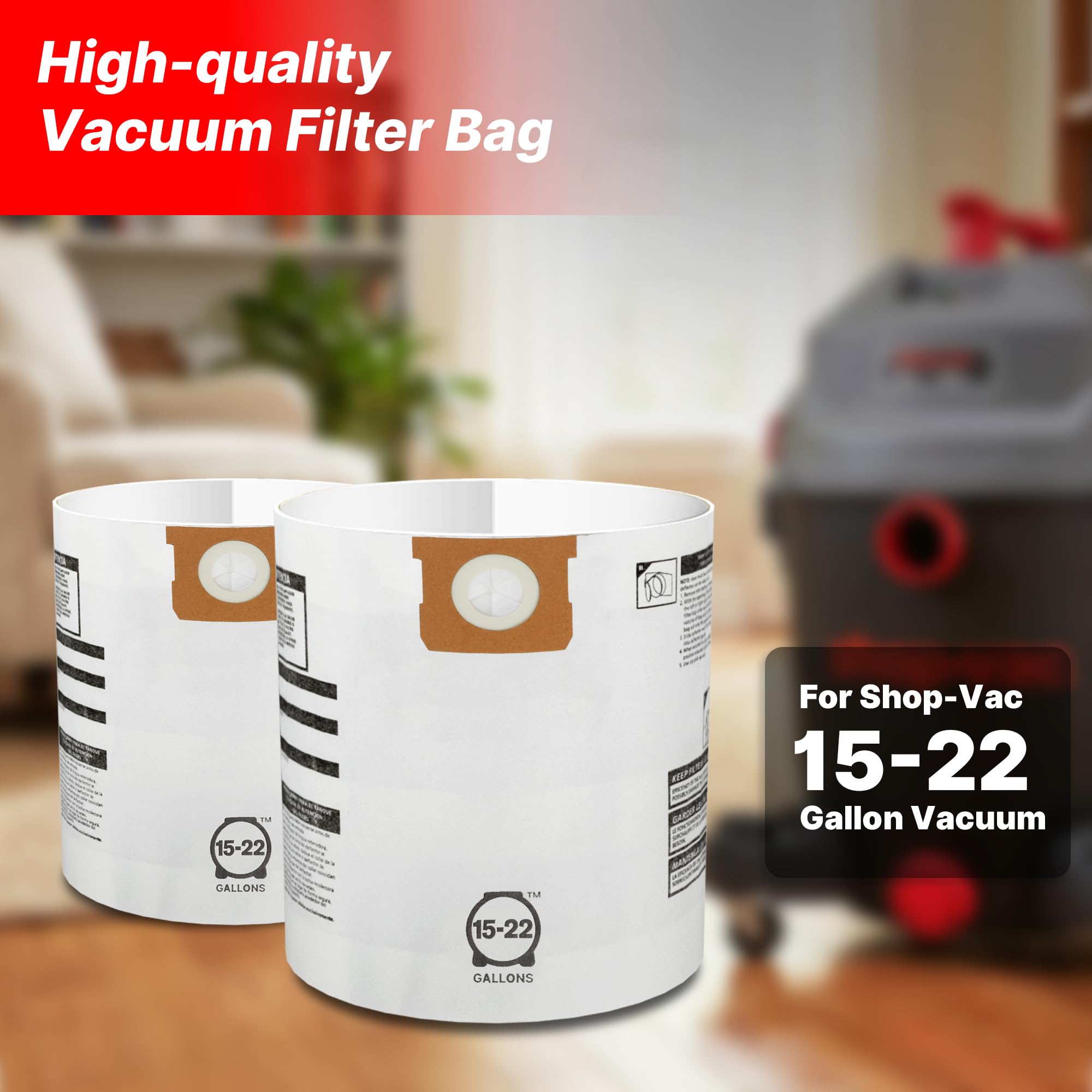 Shop-Vac 906-63-00, blanco, 15-20 galones