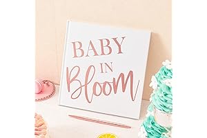 Baby in Bloom Guest Book: Polaroid Baby Shower Party Keepsake Album