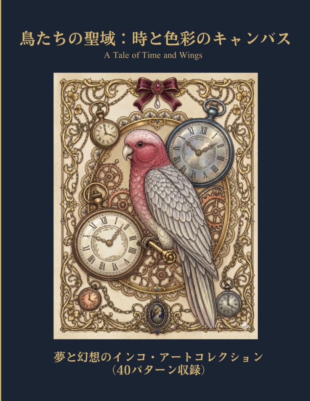 鳥たちの聖域：時と色彩のキャンバス: 夢と幻想のインコ・アートコレクション (鳥の大人の塗り絵シリーズ)