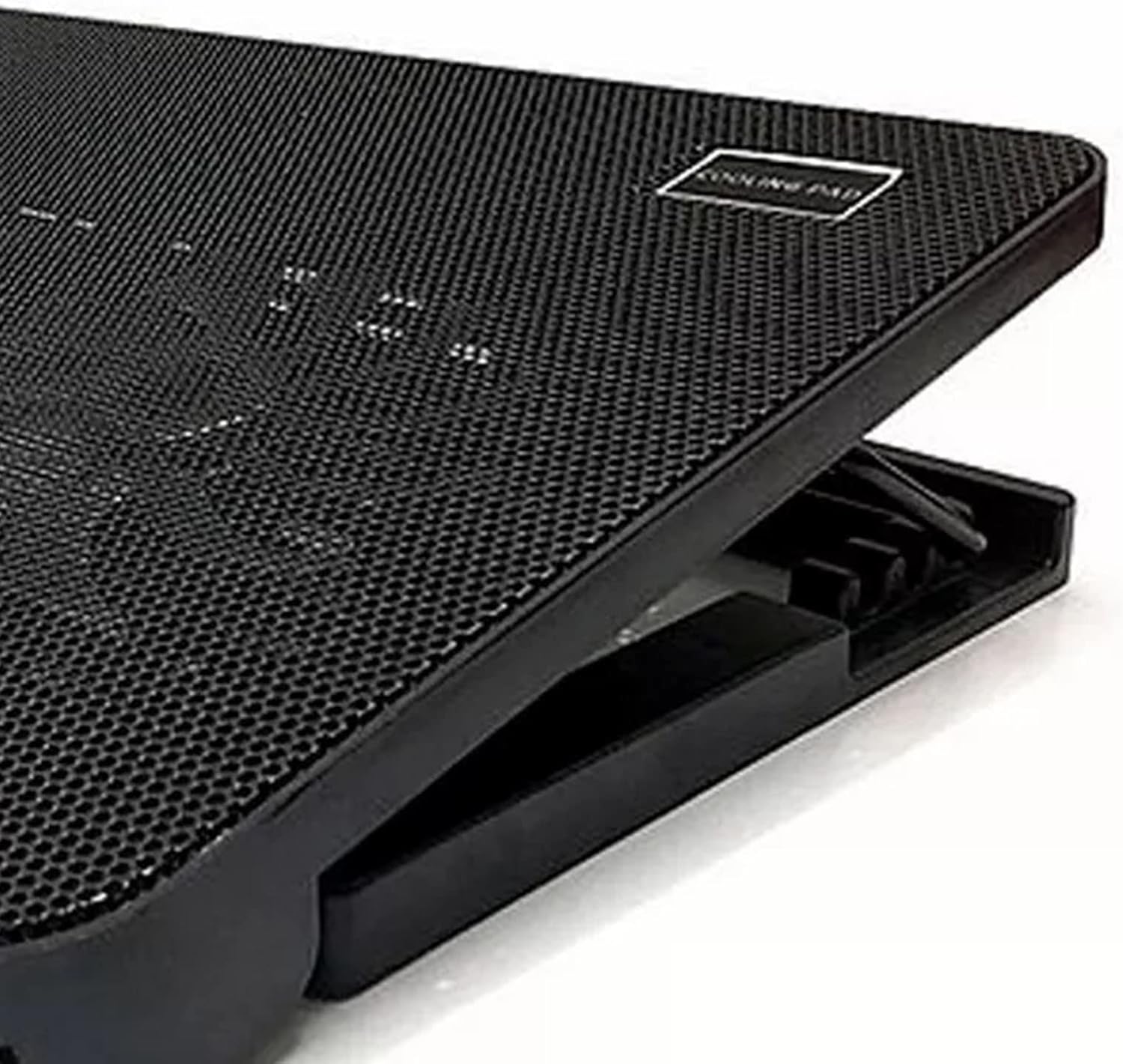 Laptop Cooling Pad, Gaming Laptop Cooler with Dual Fan for 14in 15in 17in Devices, USB Powered Adjustable Angle Lighting, Desk Or Lap Use