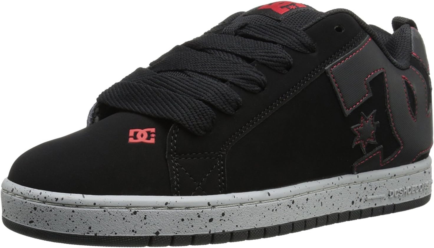 DC Men's Court Graffik Casual Skate Shoes Skateboarding, Black, 17 D D US