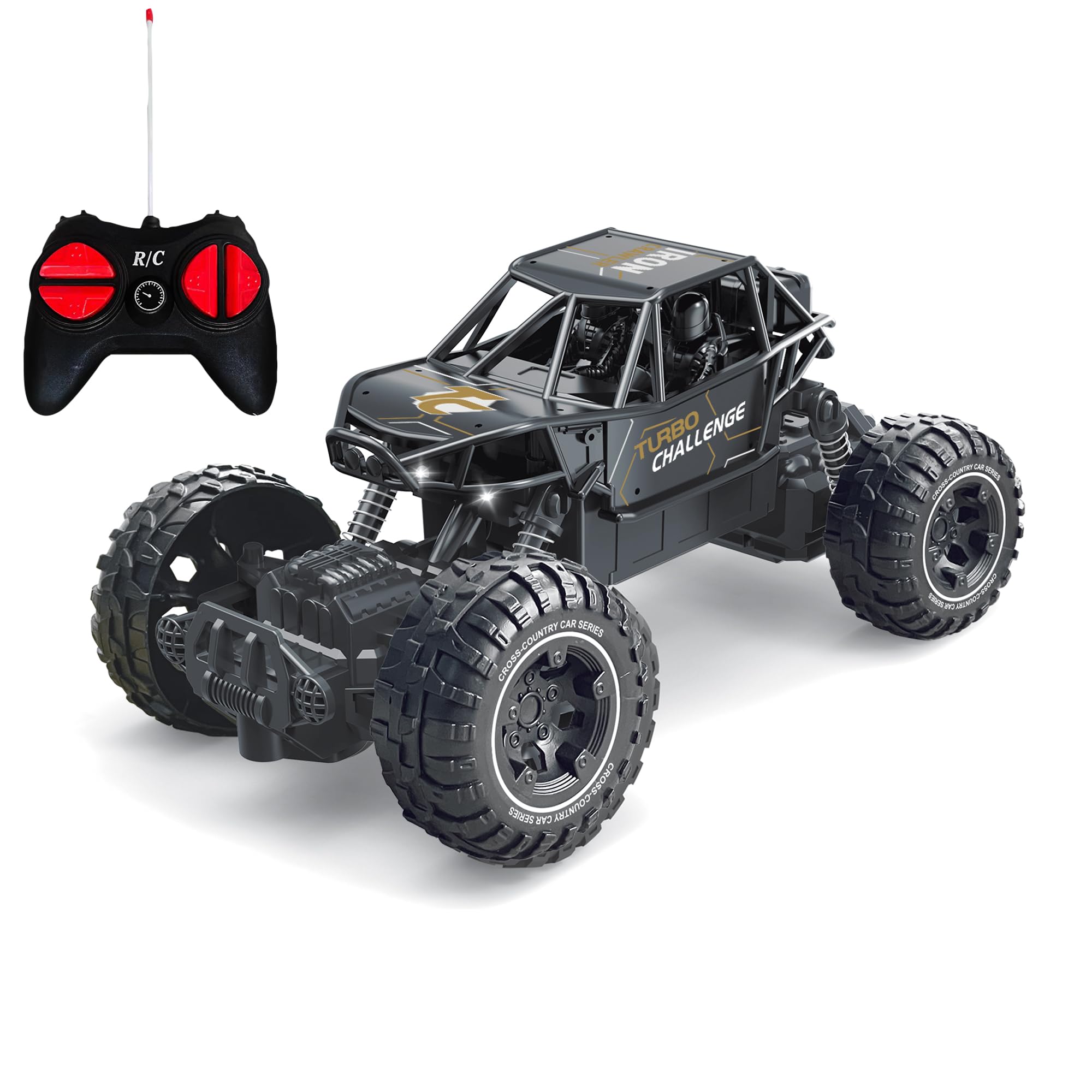 Aceshop Amfibische afstandsbediening auto's boot, afstandsbediening voertuig schieten water op water/land 2,4 GHz 4WD RC auto met licht afstandsbediening voertuig speelgoed voor jongens meisjes