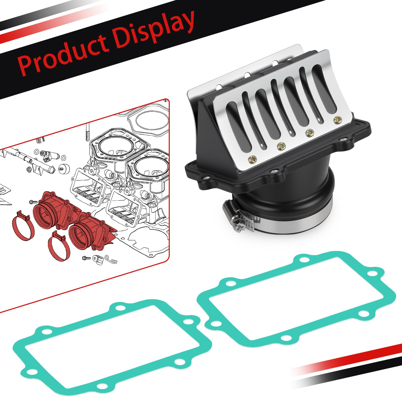 Amazon.com: Carburetor Carb Flange Intake Socket & Reed Valve