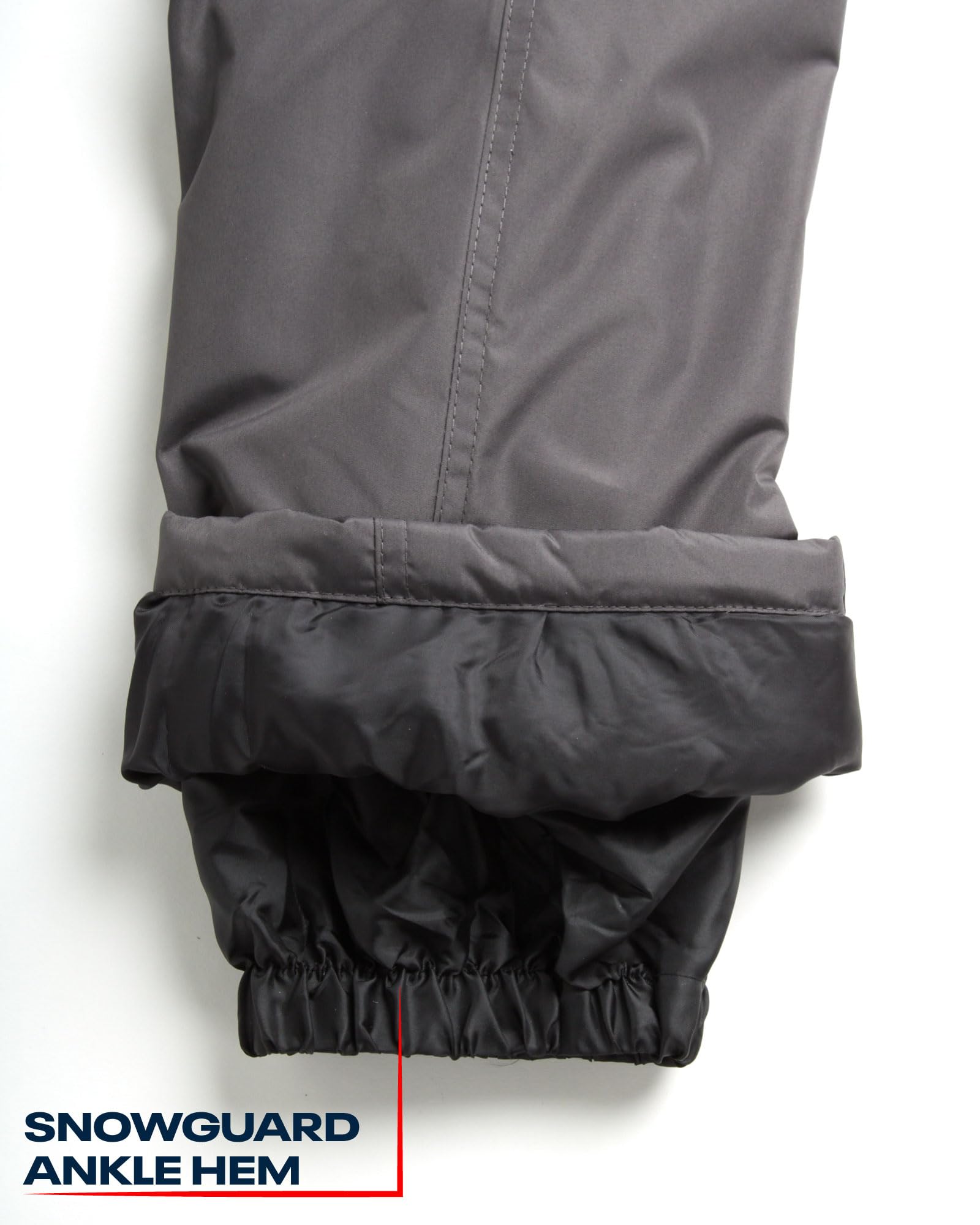 Reebok Pantalon de neige pour garçon – Pantalon de snowboard imperméable lourd avec poches cargo, guêtres de neige – Pantalon de ski pour garçons (4-20)