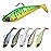 TRUSCEND Pre-Rigged Fishing Jigs, Super Durable Bass Fishing Lures, Well-Made Lifelike Soft Shad Swimbait, MarshSwamp Fishing Lure for Trout Crappie Walleye