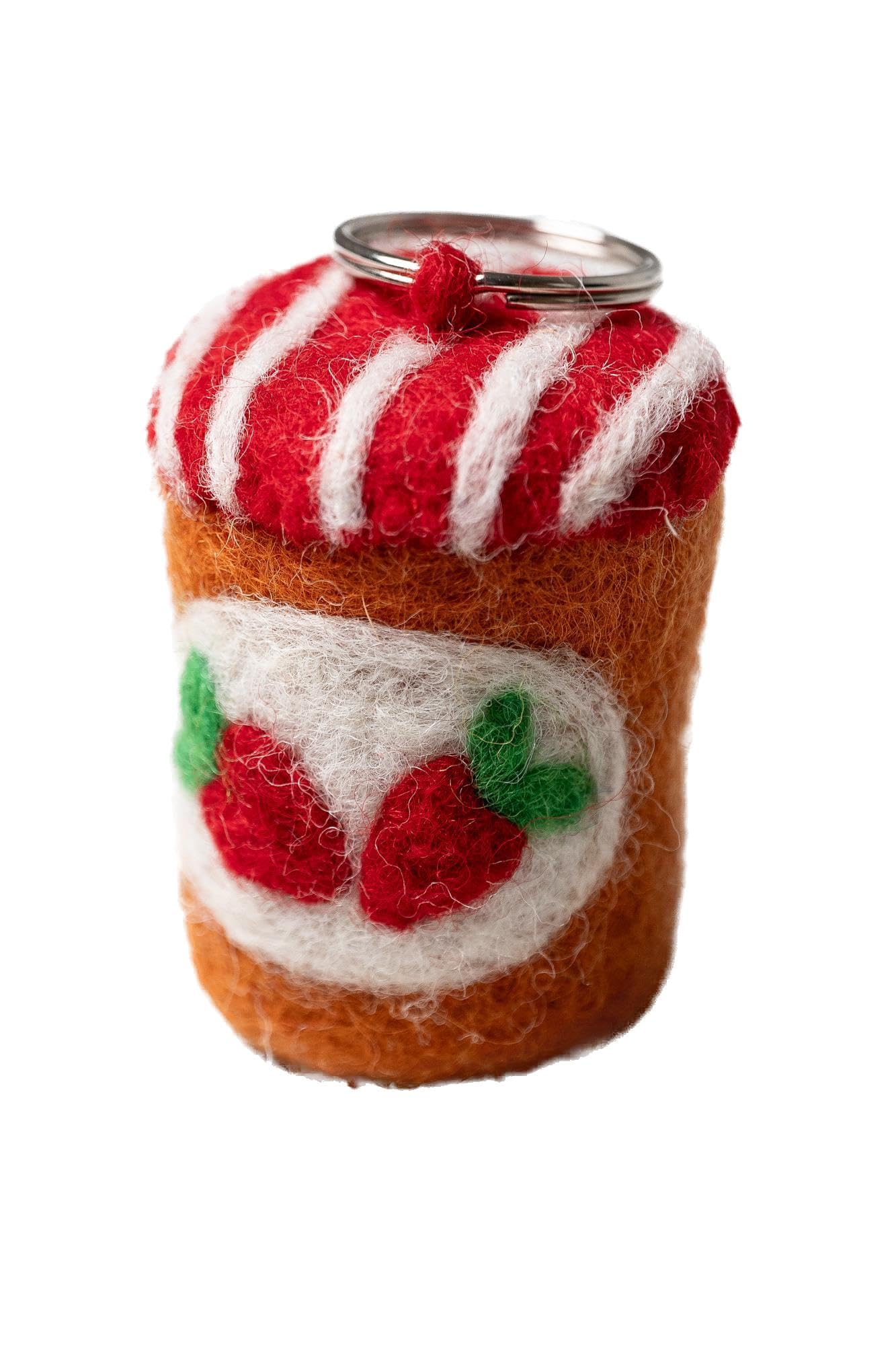 Lily & Me Women's Assorted Pot Of Jam Felt Keyring
