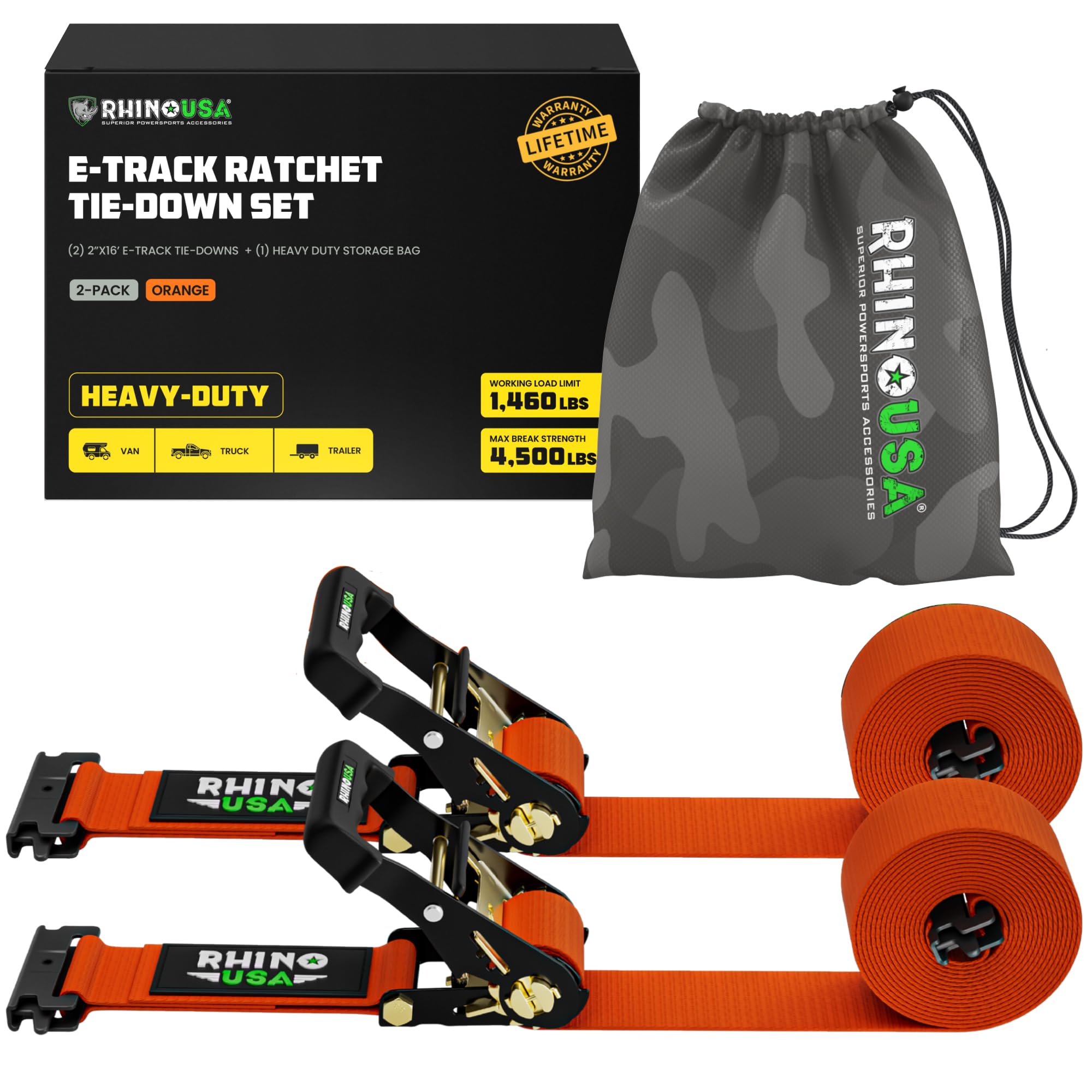 Sta-Tyte T-274 Rope Hooks 2 Pack - Heavy Duty T-Style Tie Downs 500lb Strength