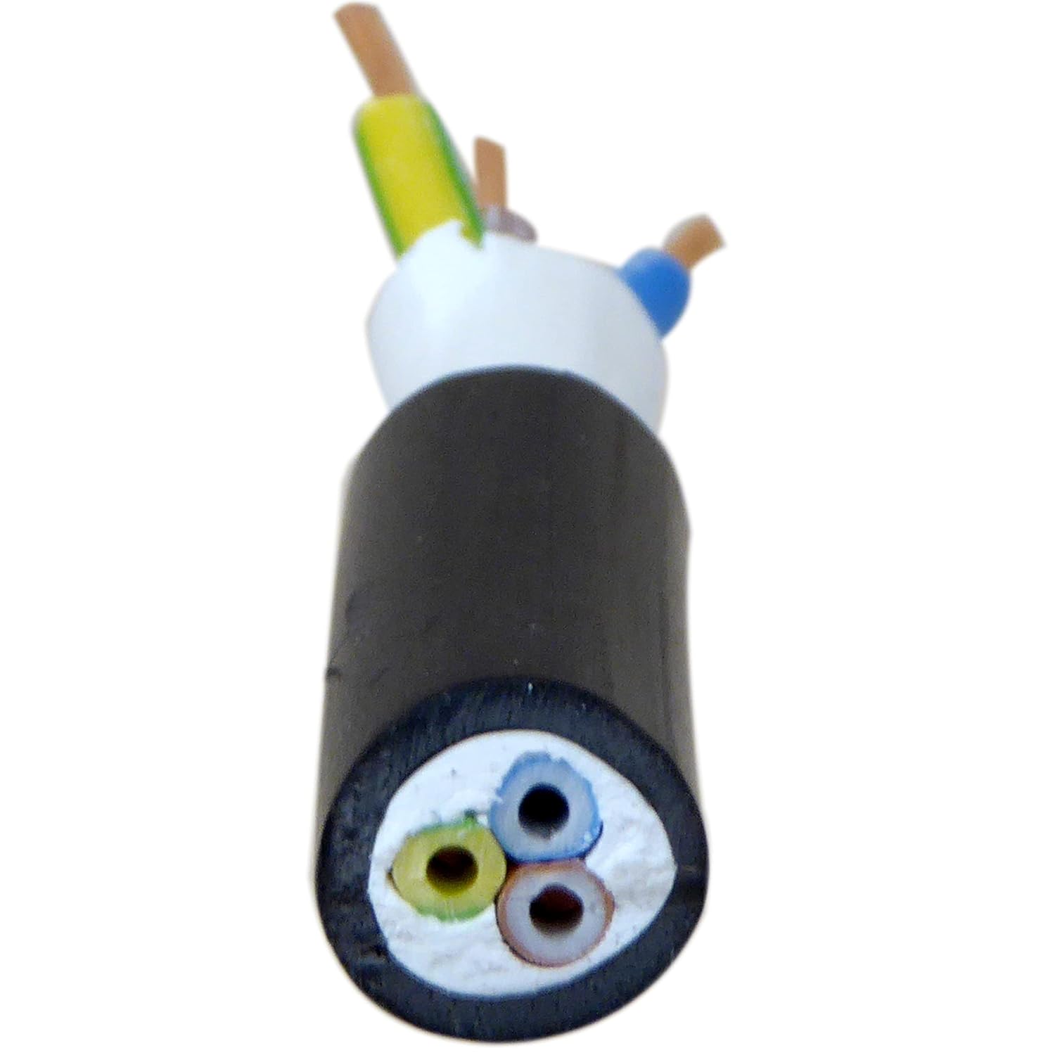 10mtr x NYYJ Hi Tuff Cable 2.5mm 3 Core Tough 600/1000V Solid Cores For Fixed Installations 10mtr x NYYJ Hi Tuff Cable 2.5mm 3 Core Tough 600/1000V Solid Cores For Fixed Installations