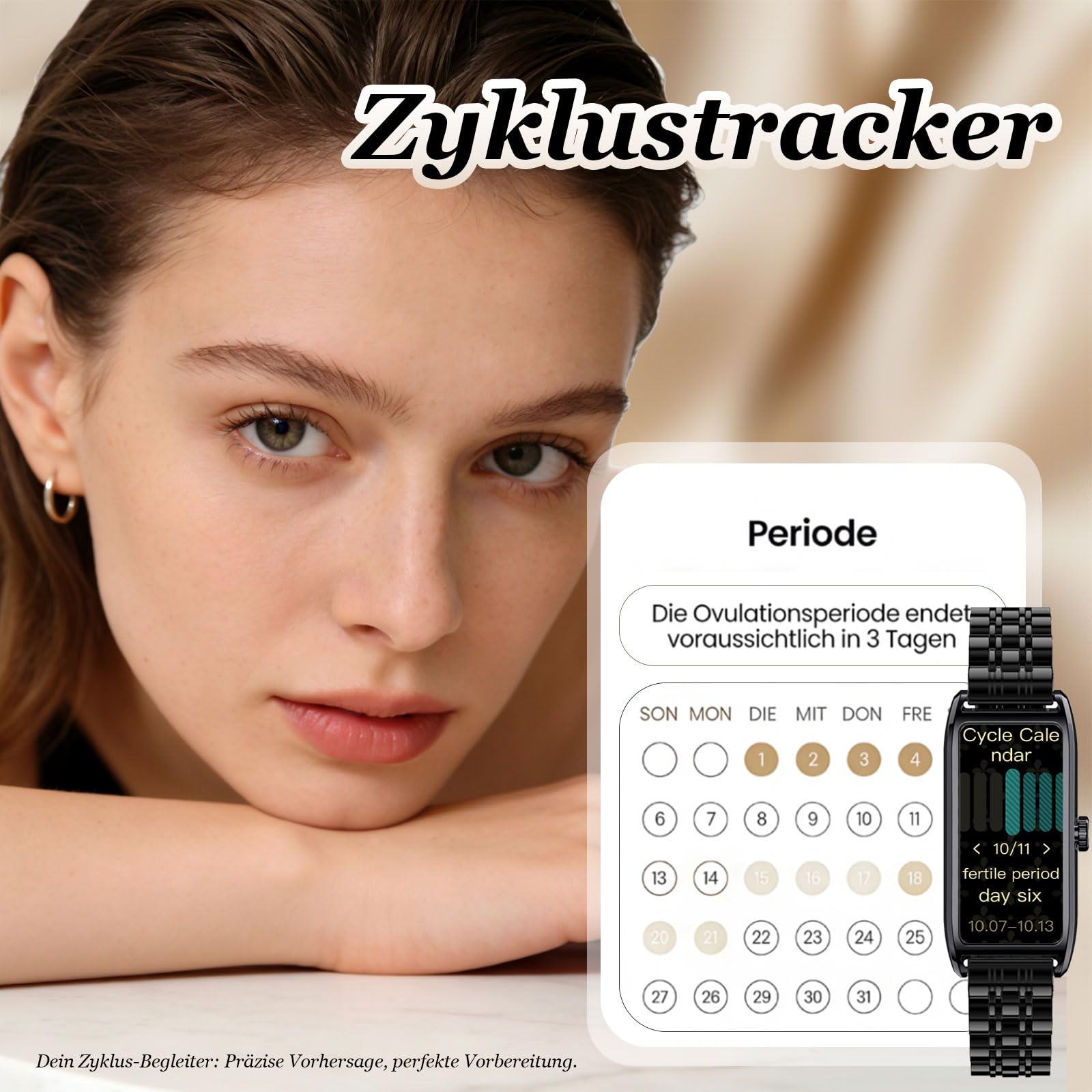 findtime Damen Fitness Tracker Schmal Elegant Smartwatch Luxuriös Classic Damenuhr Fitnessuhr für Frauen Aktivitätstracker mit Herzfrequenz Schlafmonitor Schrittzähler Rechteckig usw. Metalarmband