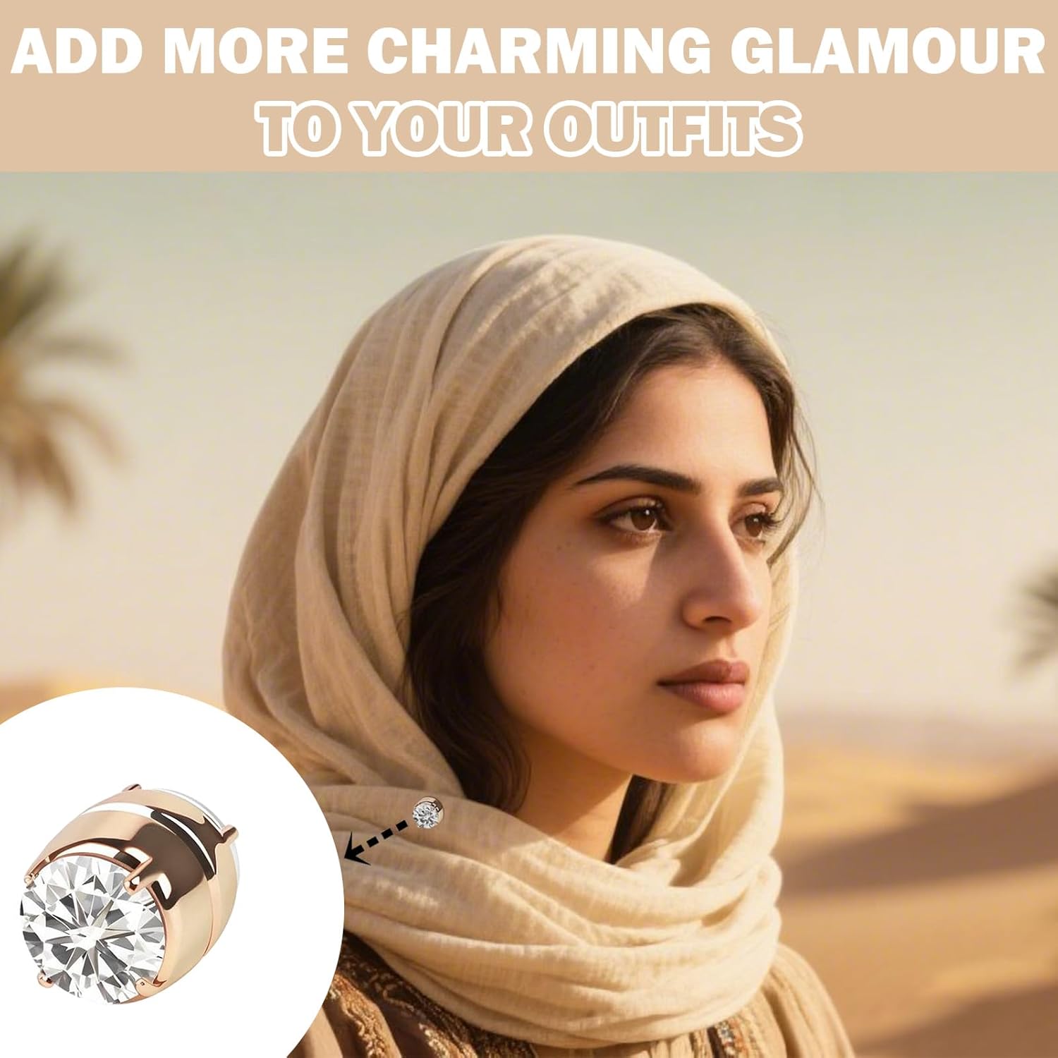 Strong Magnetic Hijab Pins, Powerful Pinless Magnets for MuslinWomen, No-Snag Colorful Scarf Magnet Clasp - Image 4