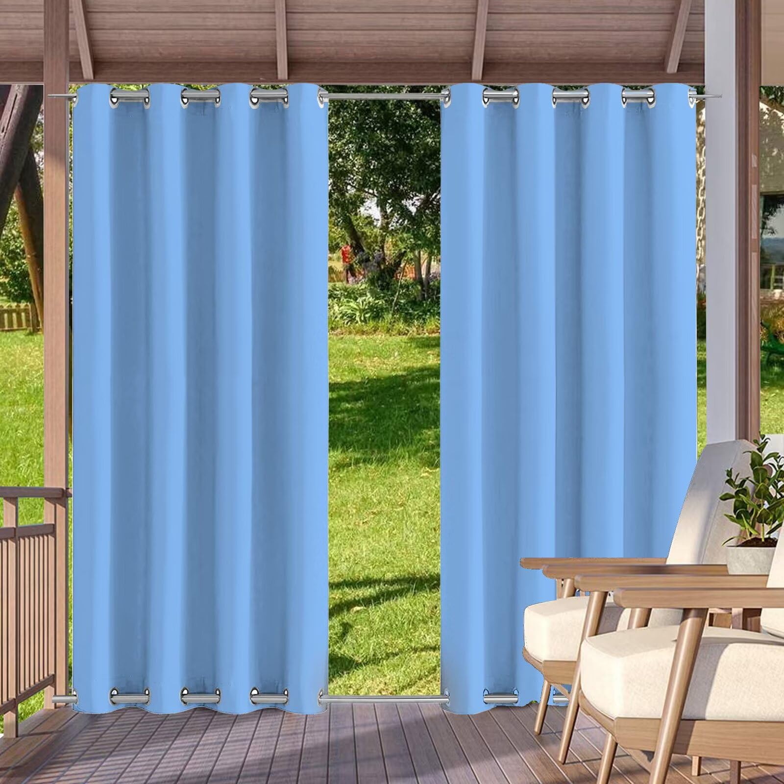 Deconovo Tende Da Sole Per Esterno Con Anelli - Tenda Oscurante Termica - 8